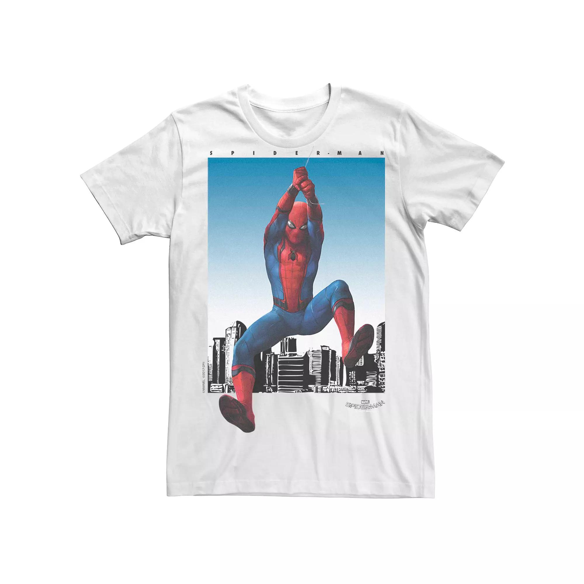 Men's Marvel Spider-Man Homecoming Web Swing Poster Tee,  Product Image