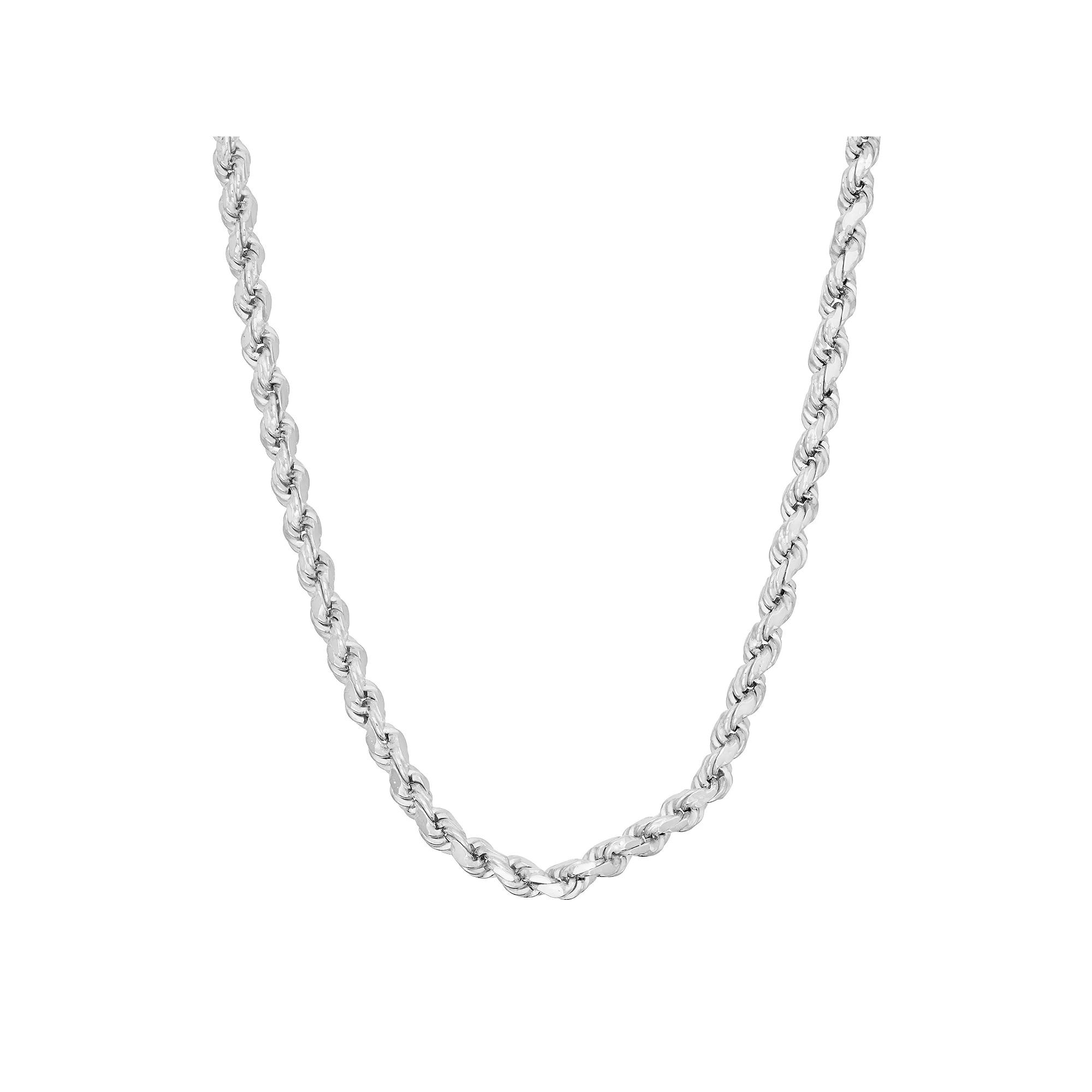 Tiara Sterling Silver 18 Rope Chain Necklace Product Image
