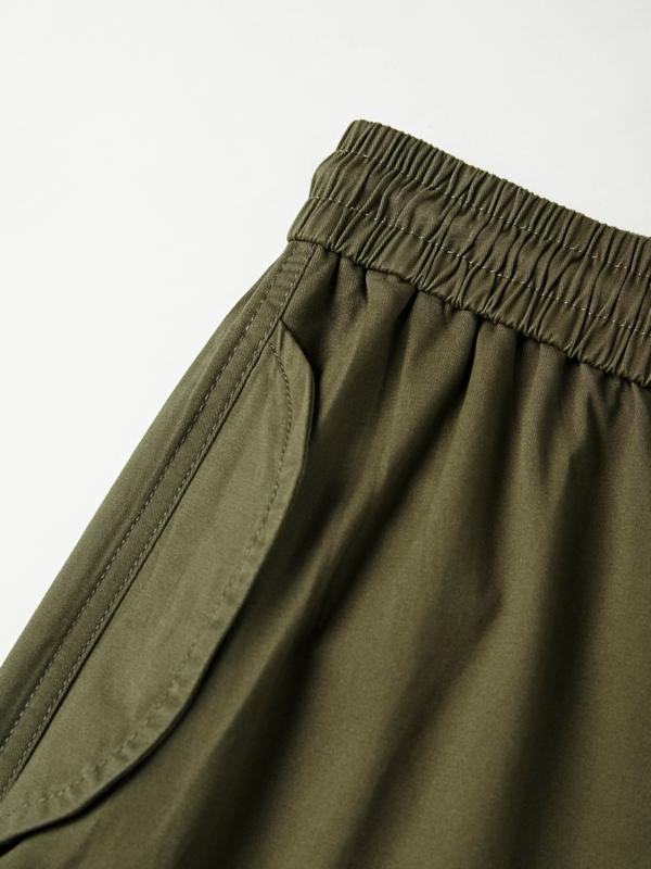 Men's Solid Big Pocket Cargo Pants Product Image