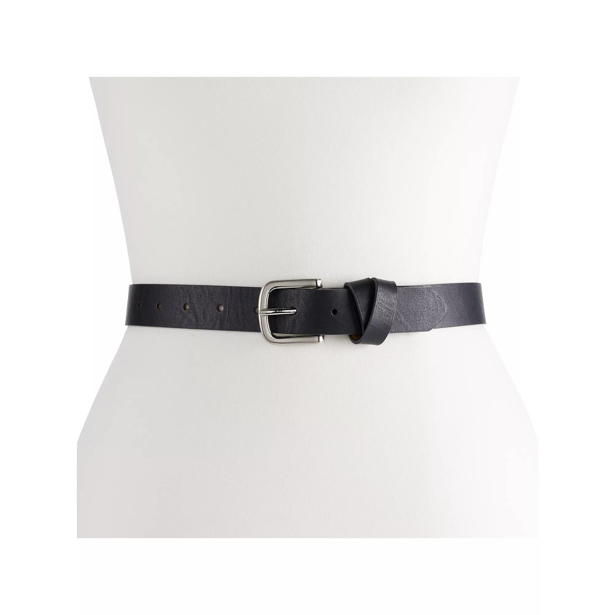 Women's Sonoma Goods For Life® Square Buckle Crossover Keeper Loop Belt,  Product Image