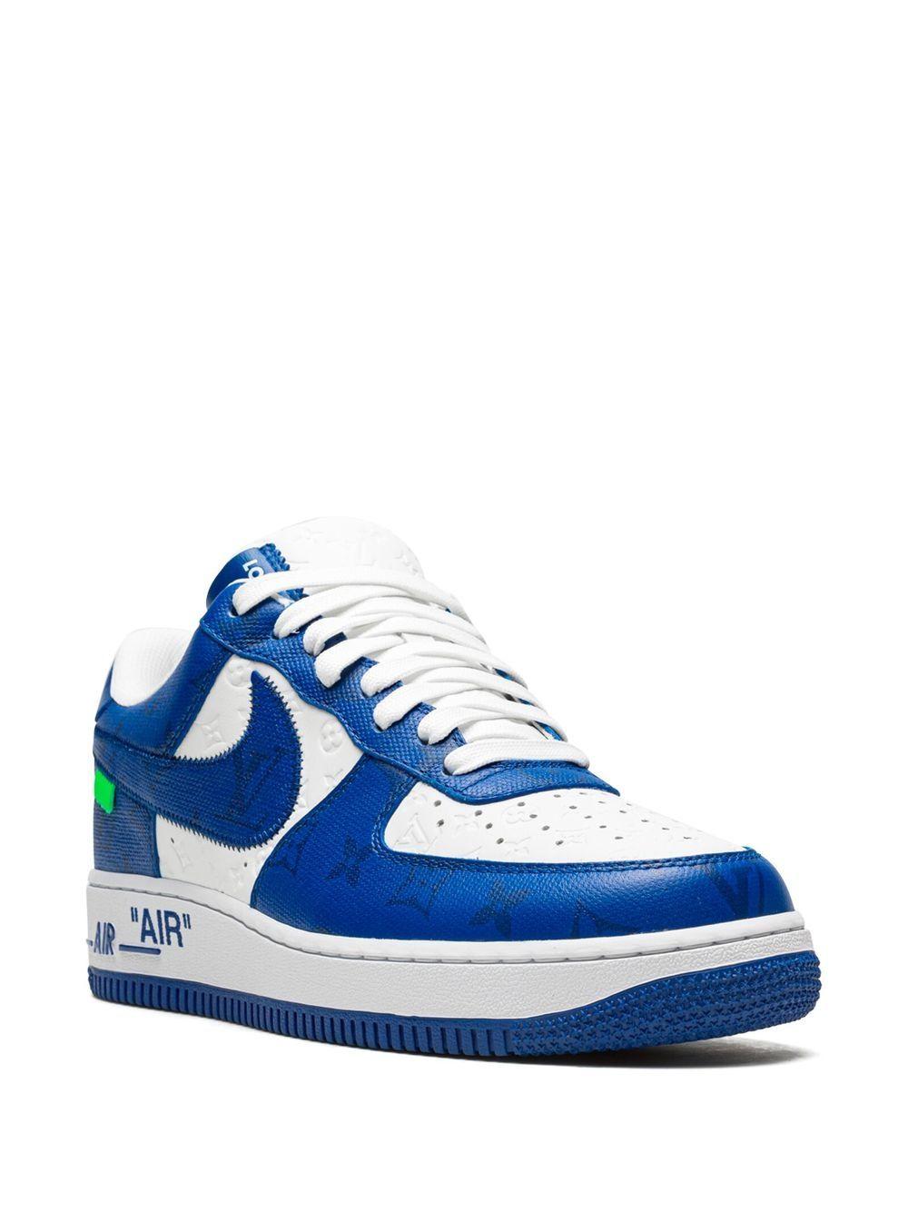 x Louis Vuitton Air Force 1 Low "Virgil Abloh - White/Blue" sneakers Product Image