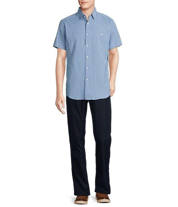 Cremieux Blue Label Performance Stretch Check Seersucker Short Sleeve Woven Shirt Product Image