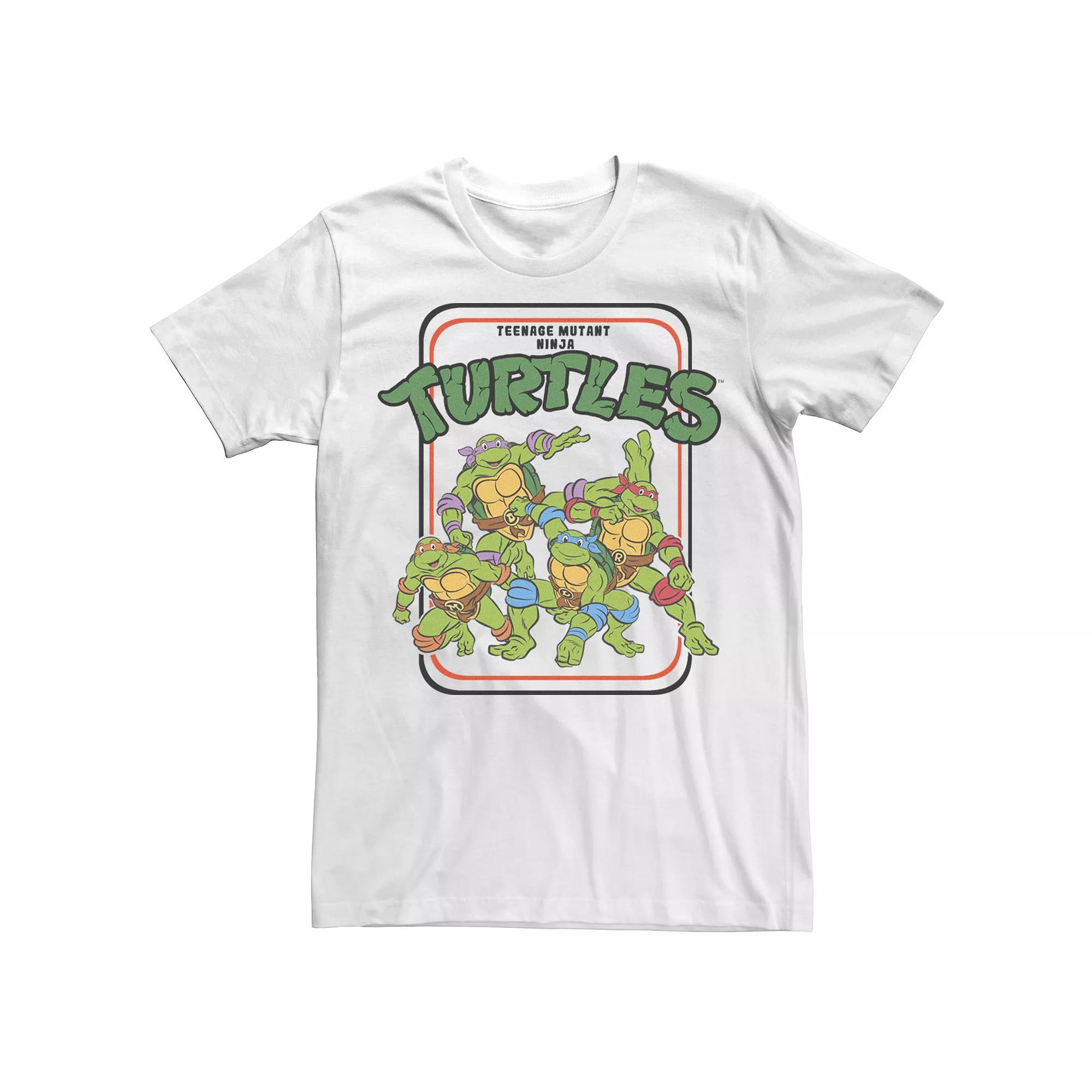Men's Teenage Mutant Ninja Turtles Vintage Cartoon Group Shot Tee,  Product Image