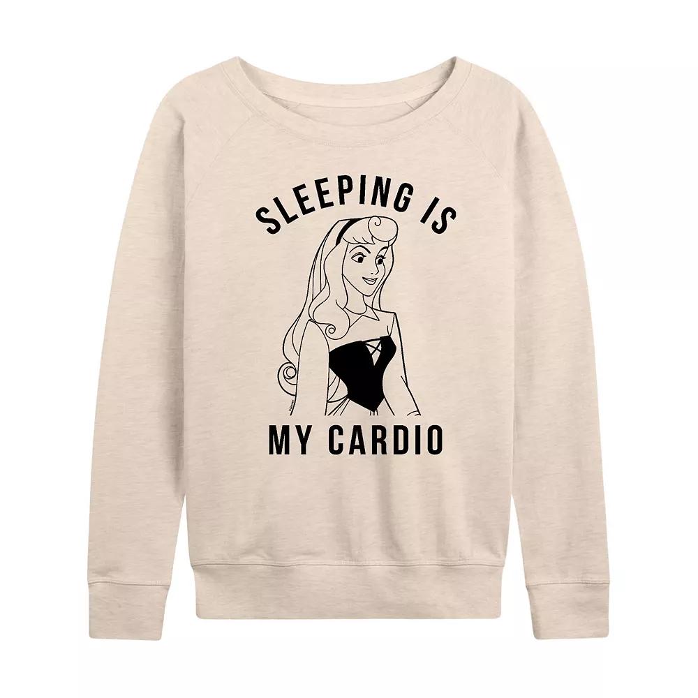 Disney's Sleeping Beauty Aurora Women's Sleeping Cardio French Terry Long Sleeve Tee, Girl's,  Product Image