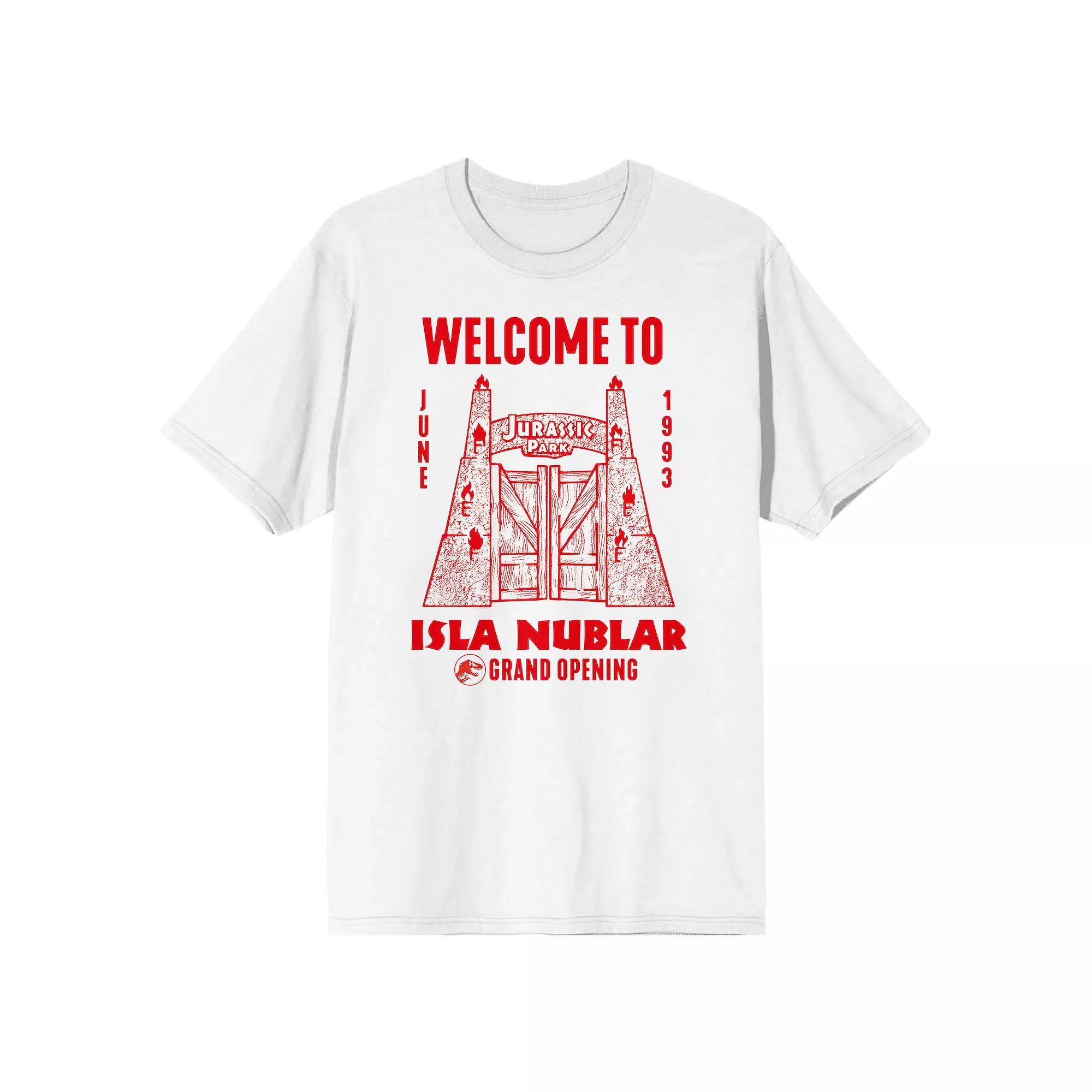 Men's Jurassic Park Isla Nublar Graphic Tee, Size: XXL, White Product Image