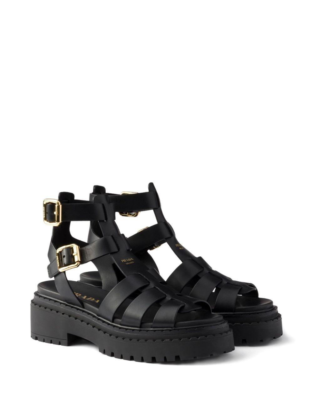 55mm leather buckle-strap sandals Product Image