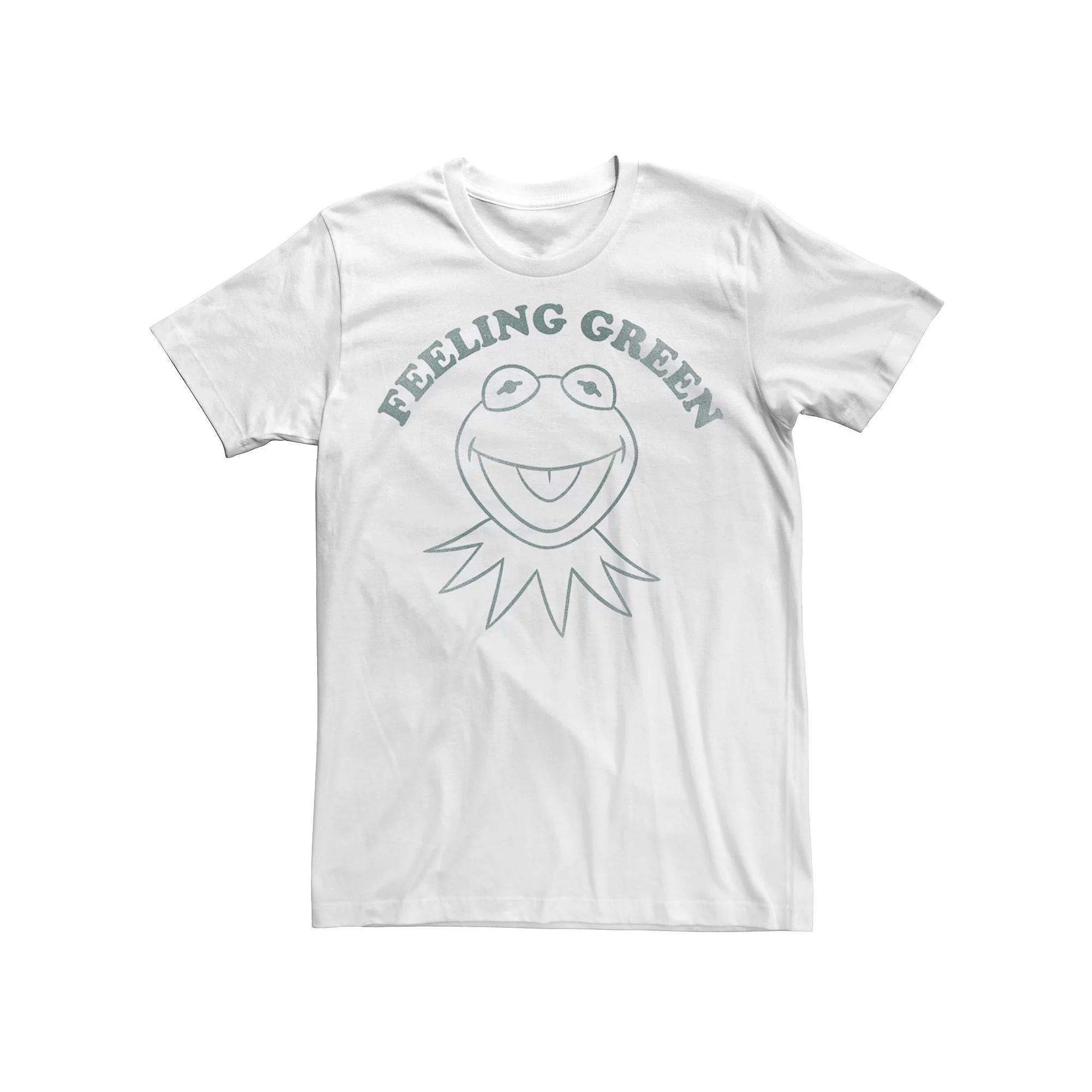 Men's The Muppets Kermit Feeling Green Graphic Tee, Size: Small, White Product Image