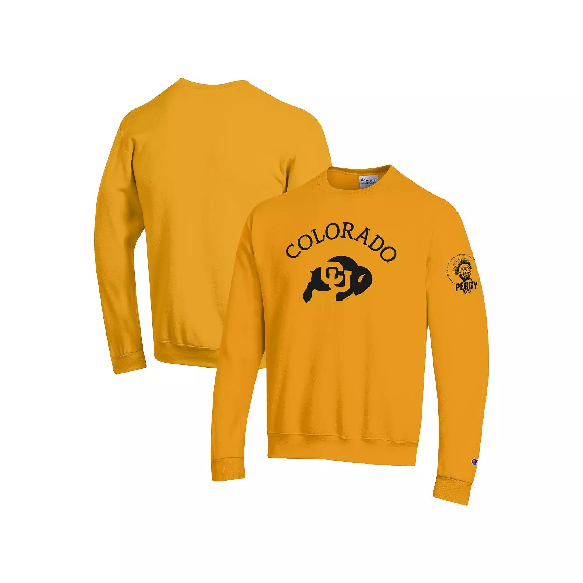 Men's Champion Gold Colorado Buffaloes Peggy 100 Pullover Sweatshirt, Size: 2XL Product Image