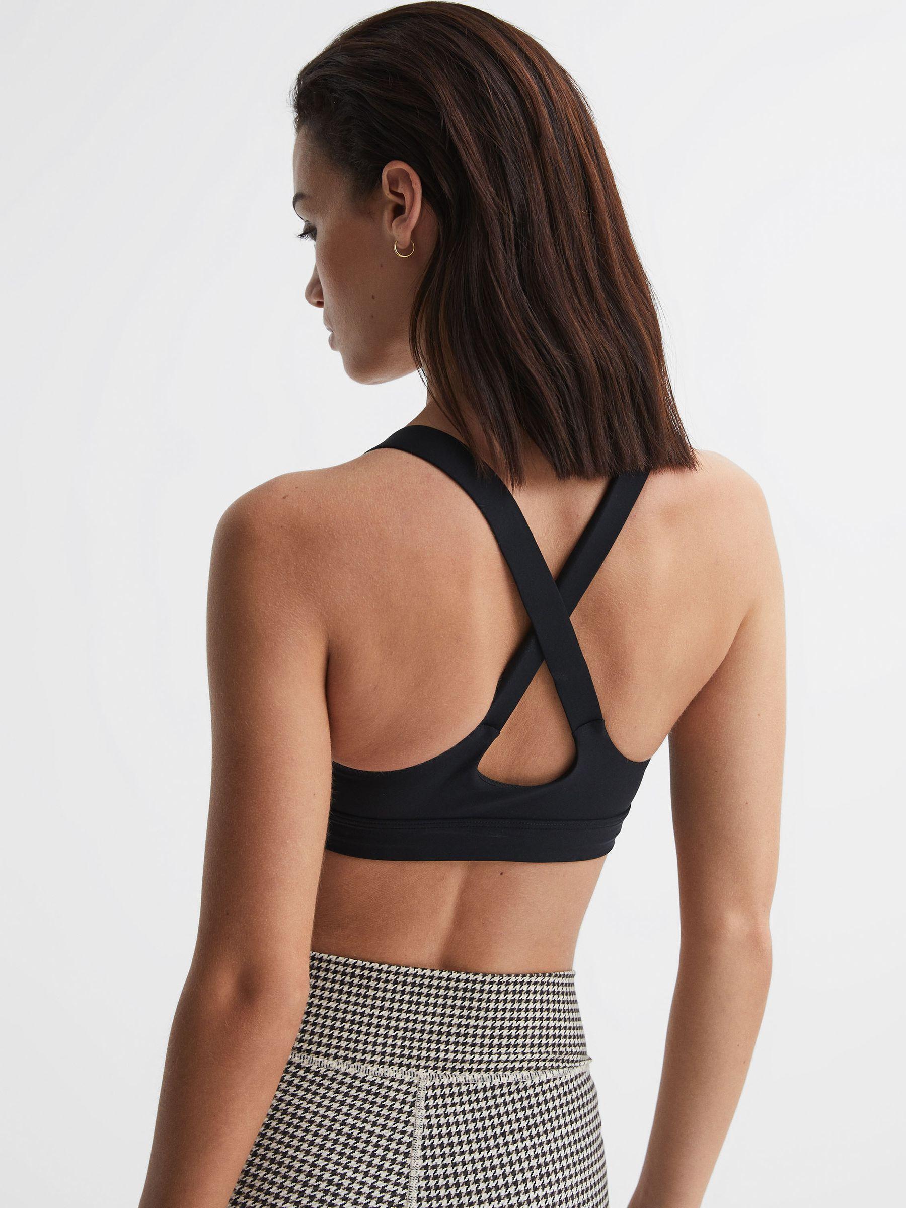 The Upside Matte Tech Sports Bra in Black Product Image