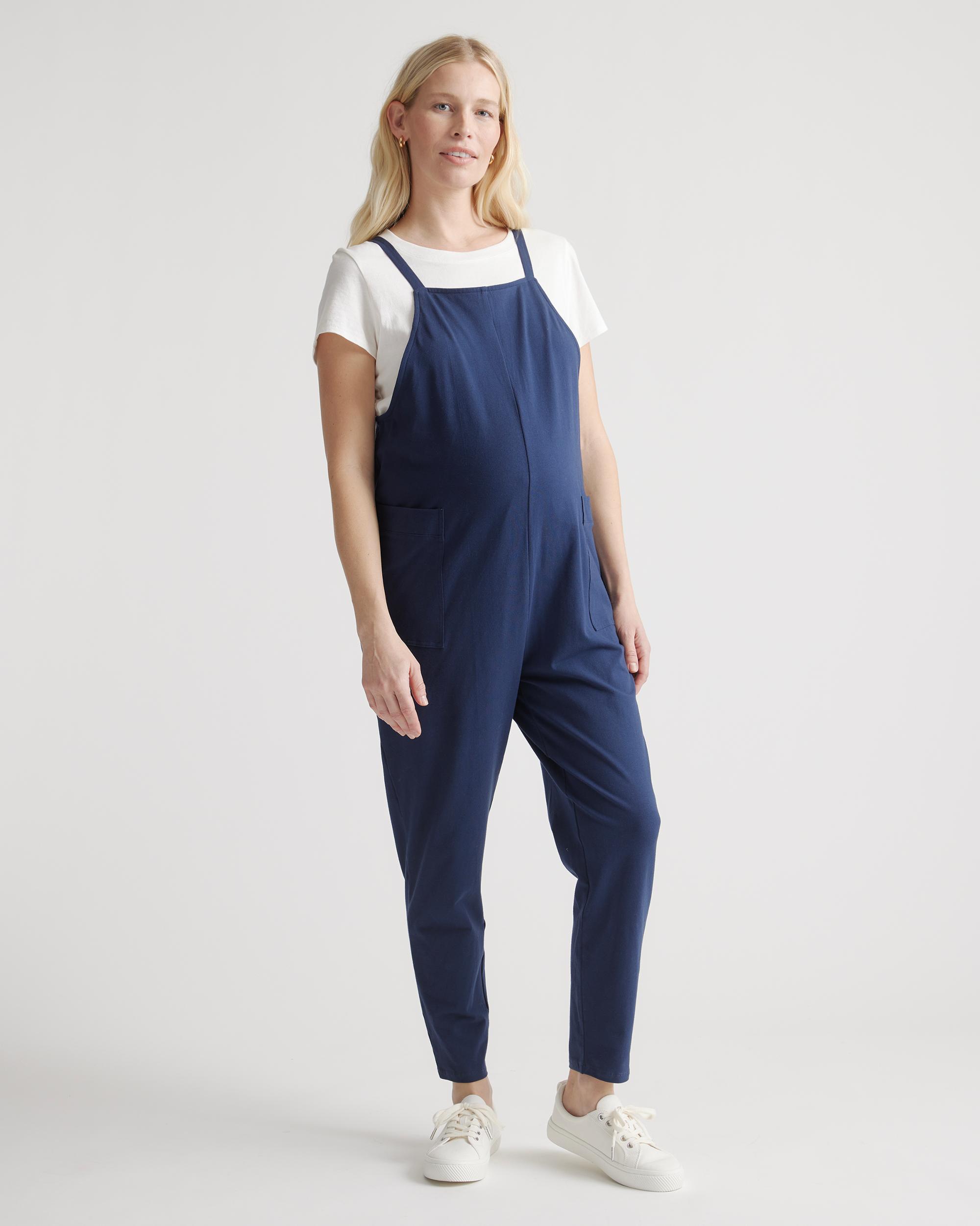 Quince | Women's Maternity Overalls Organic Cotton Product Image