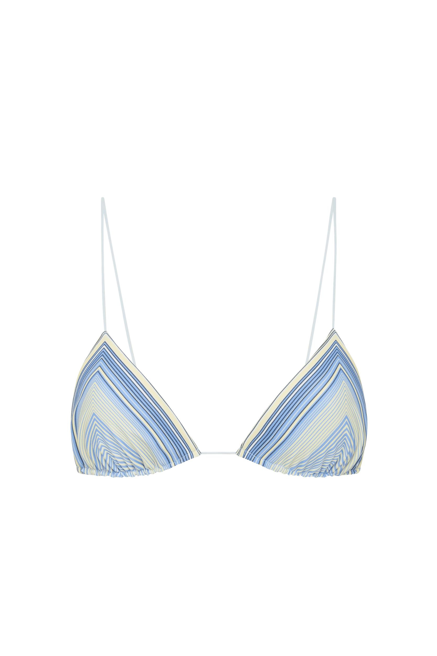 Jean Swim Top Futura Stripe Sky Blue - Final Sale Product Image