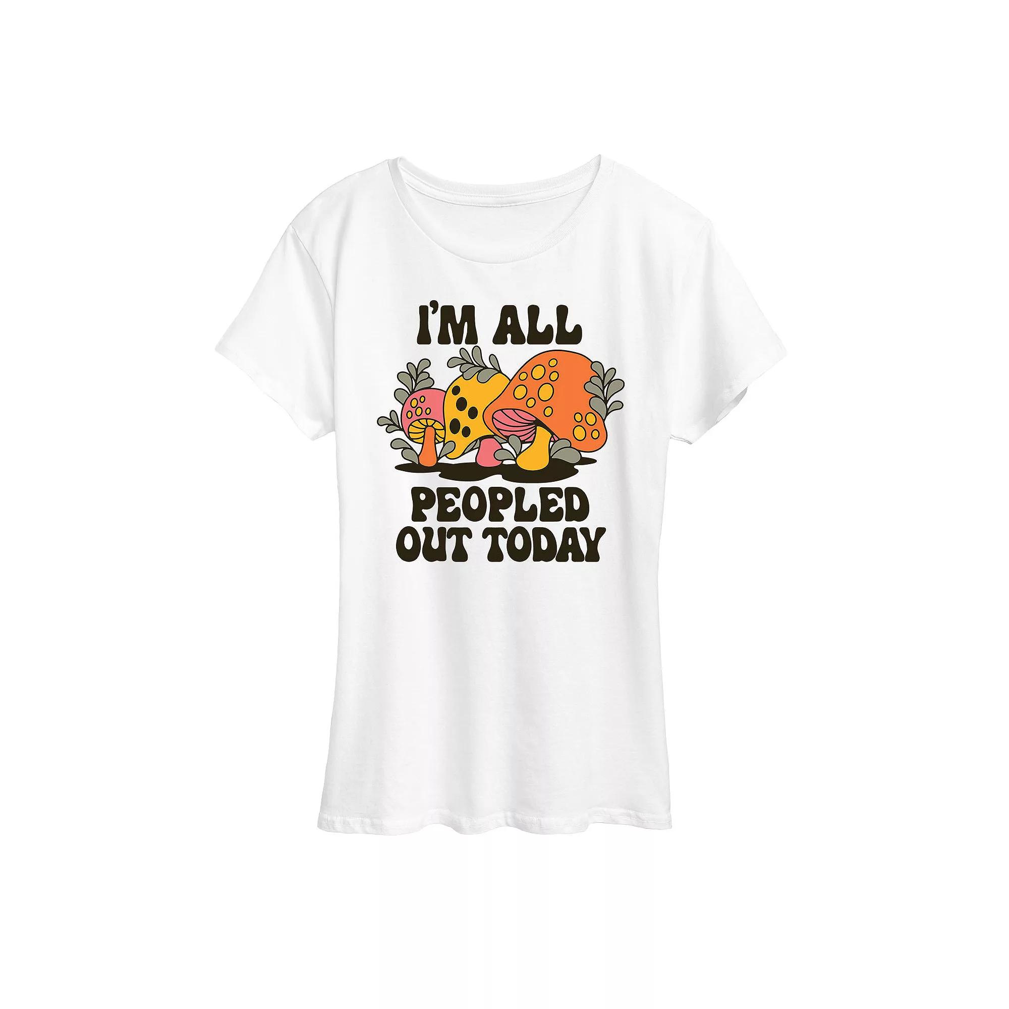 Women's I'm All Peopled Out Today Graphic Tee, Girl's,  Product Image