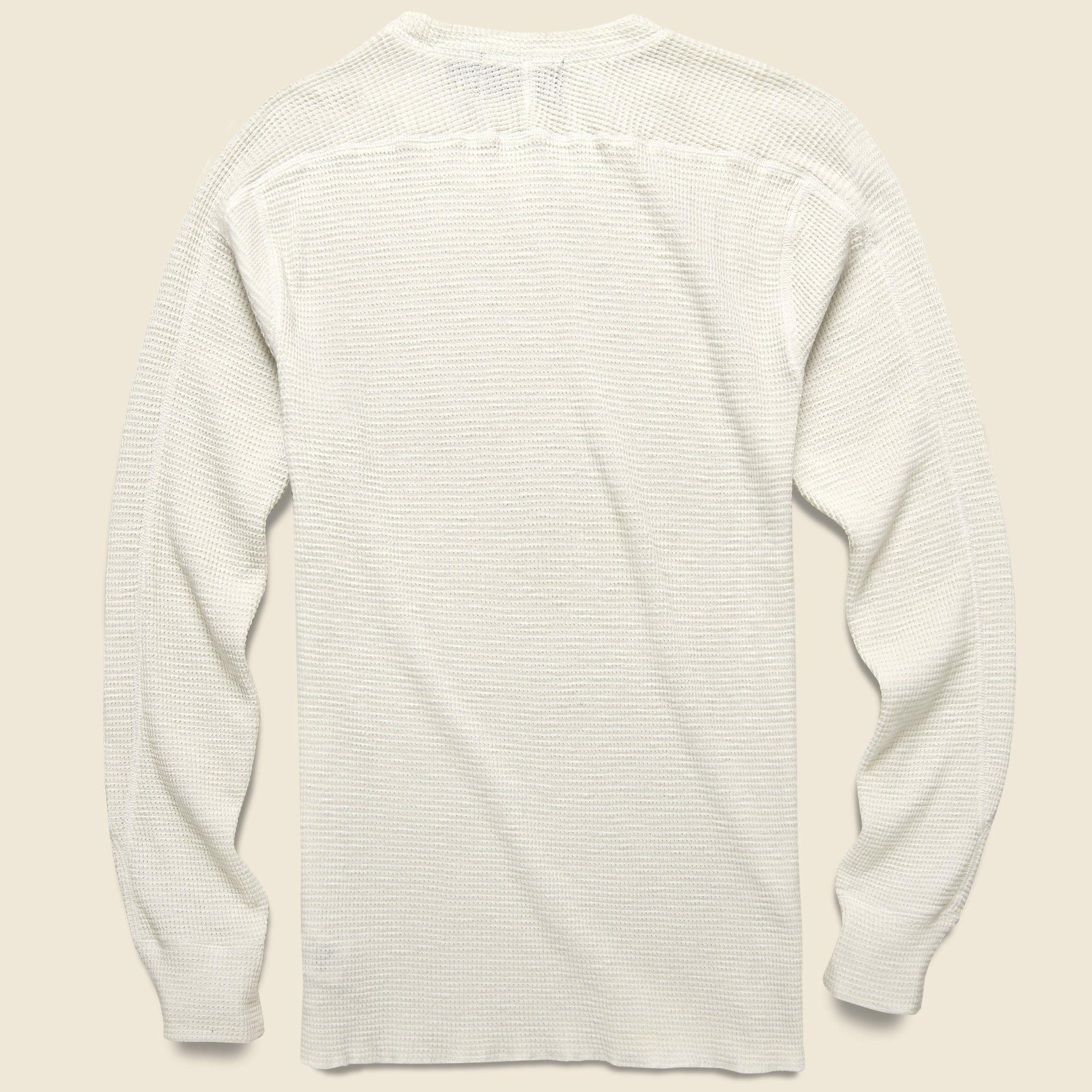 Waffle Crewneck - Paper White Product Image