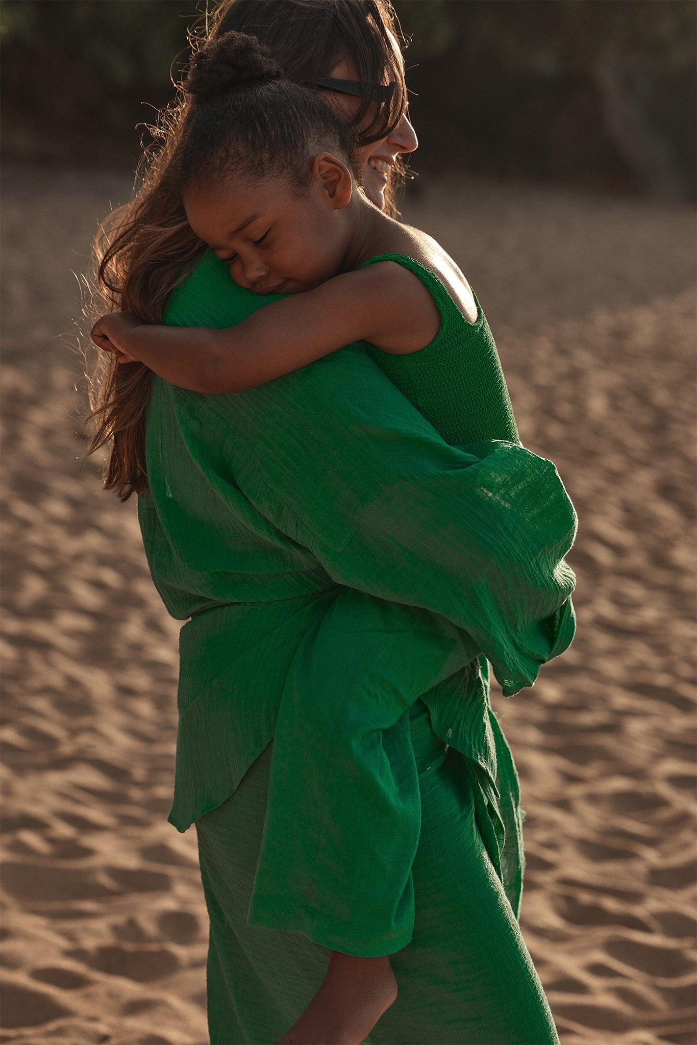 Sardinia One Piece - Palm Green Crinkle Product Image