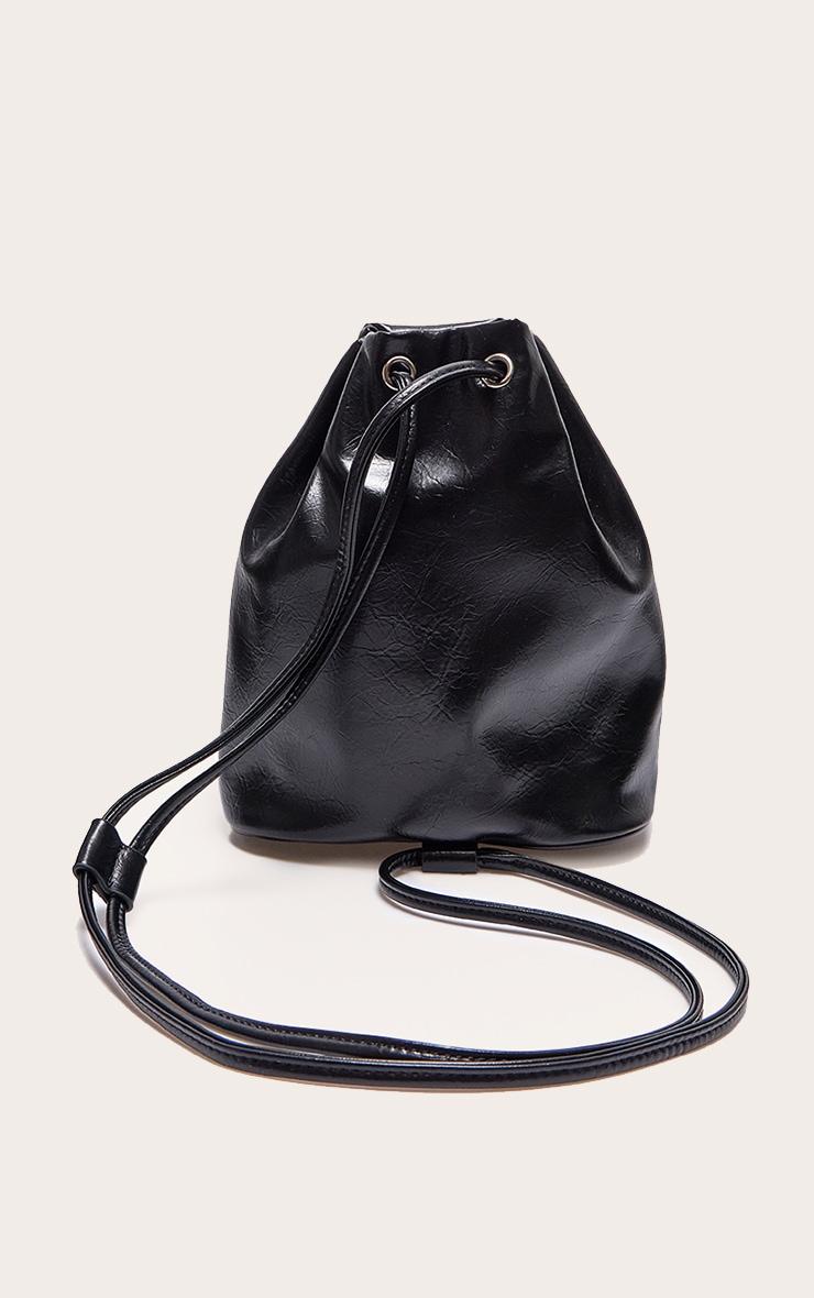 Black PU Pocket Backpack Product Image