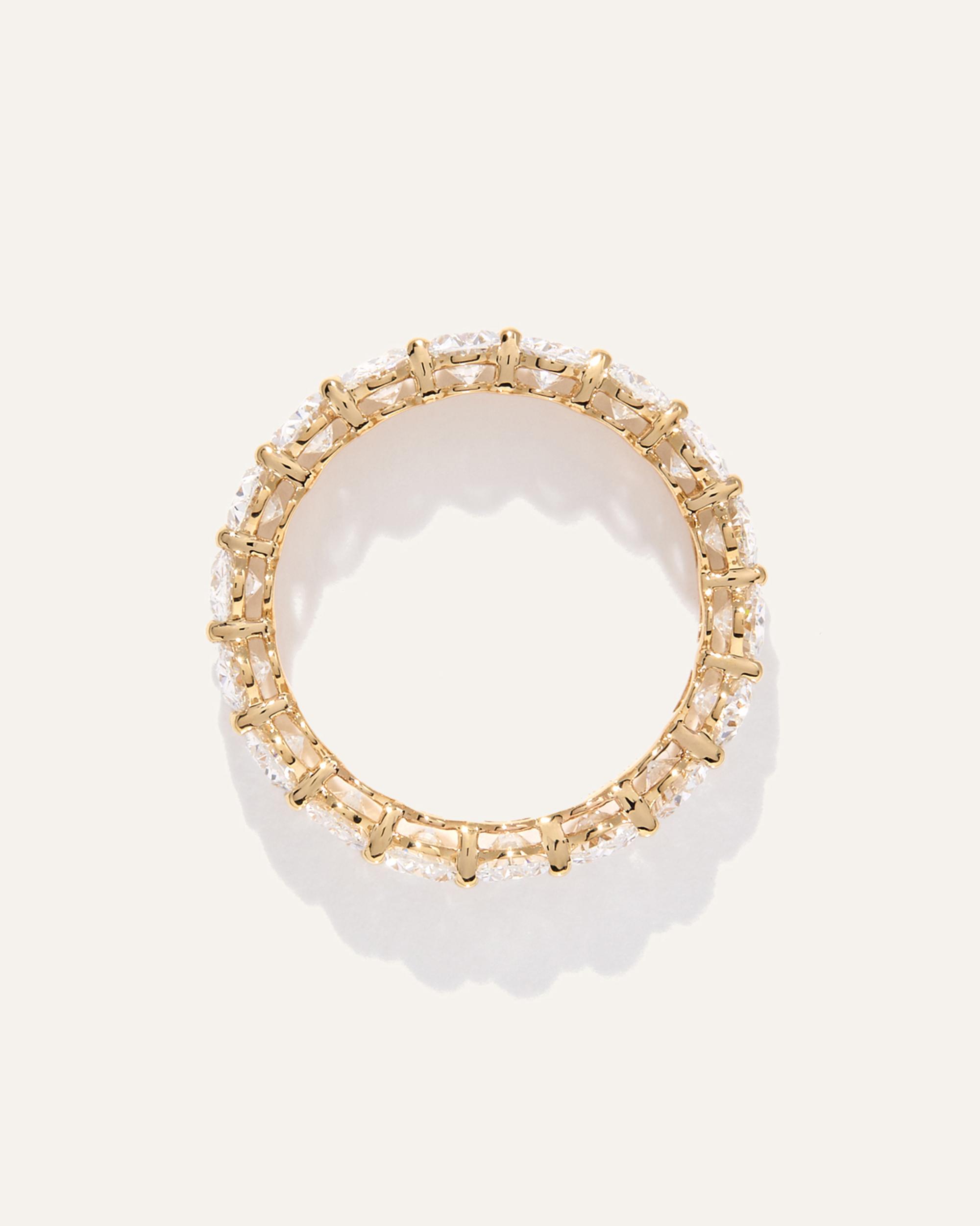 Quince | Women's Lab Grown Diamond Oval Eternity Band Rings Product Image