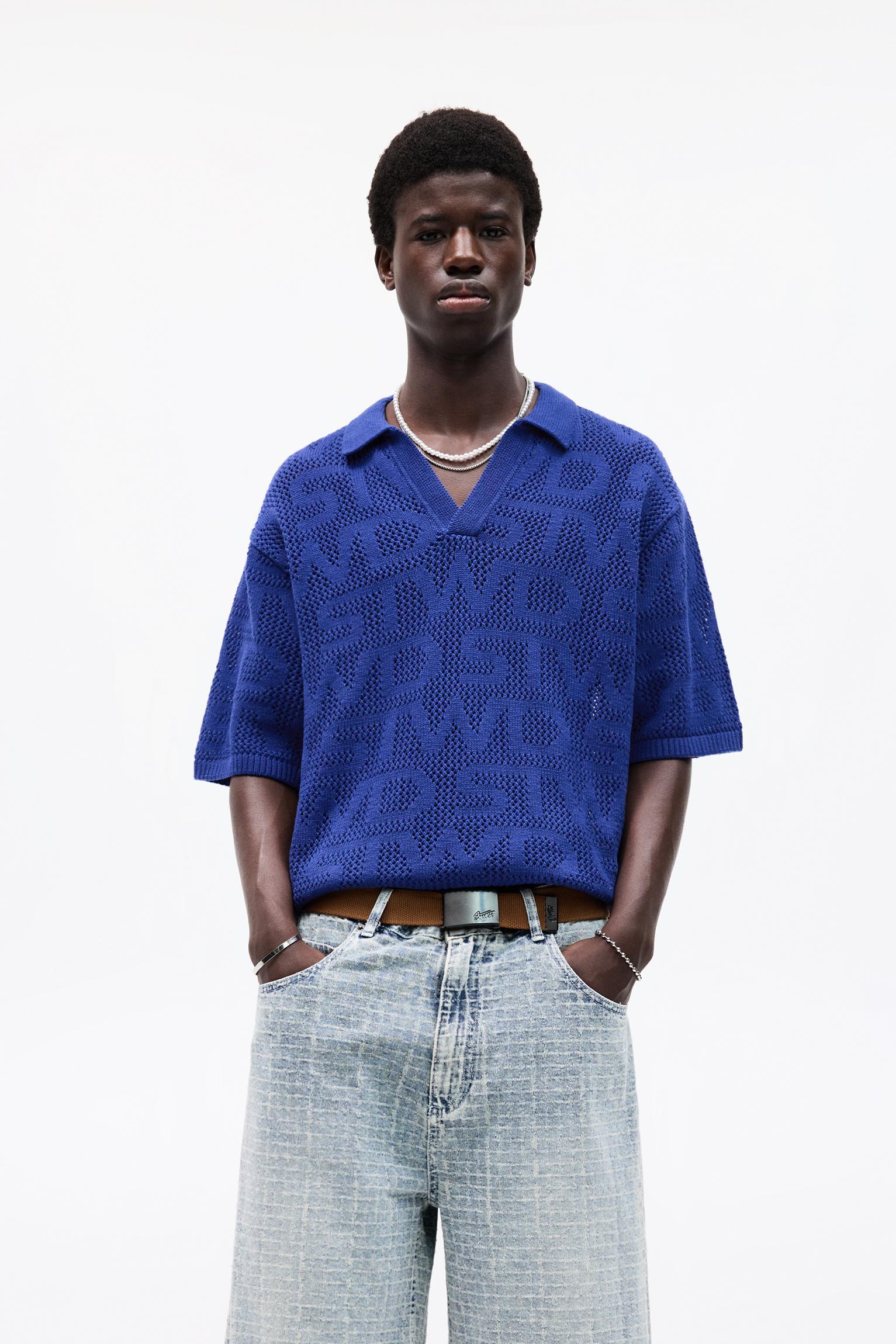 STWD knit polo shirt Product Image