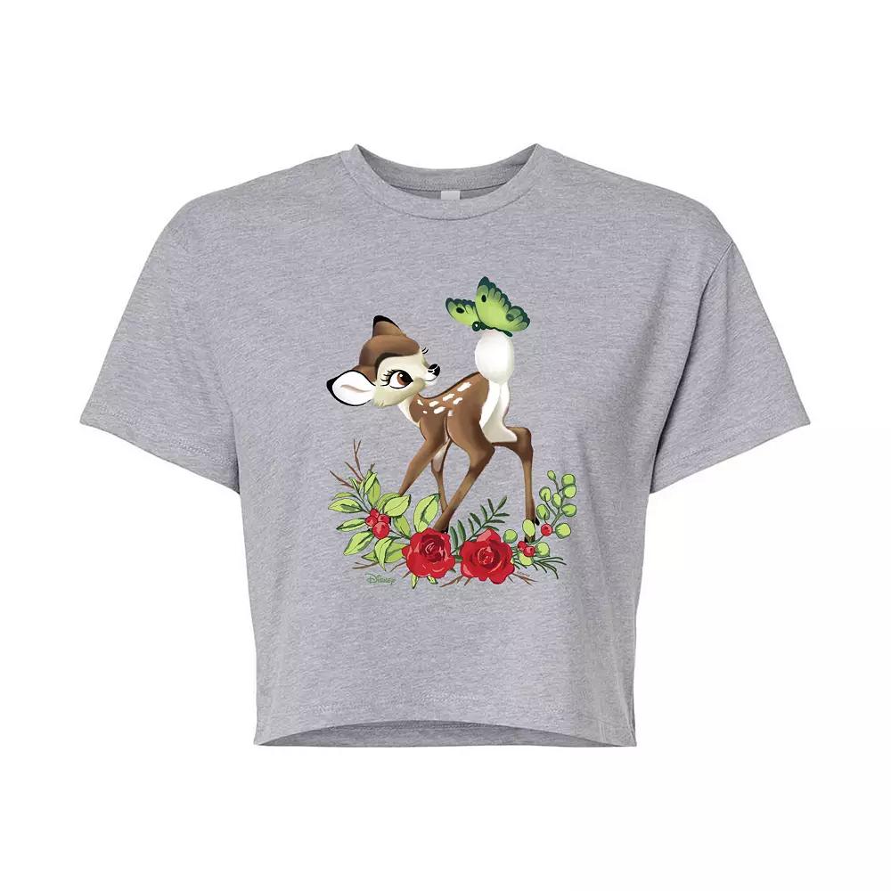 Disney's Bambi Women's Butterfly Cropped Tee, Girl's,  Product Image
