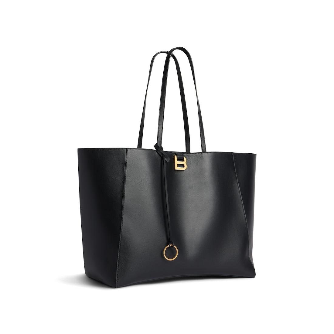 Women's Hourglass Soft Tote Bag Large in Black Product Image