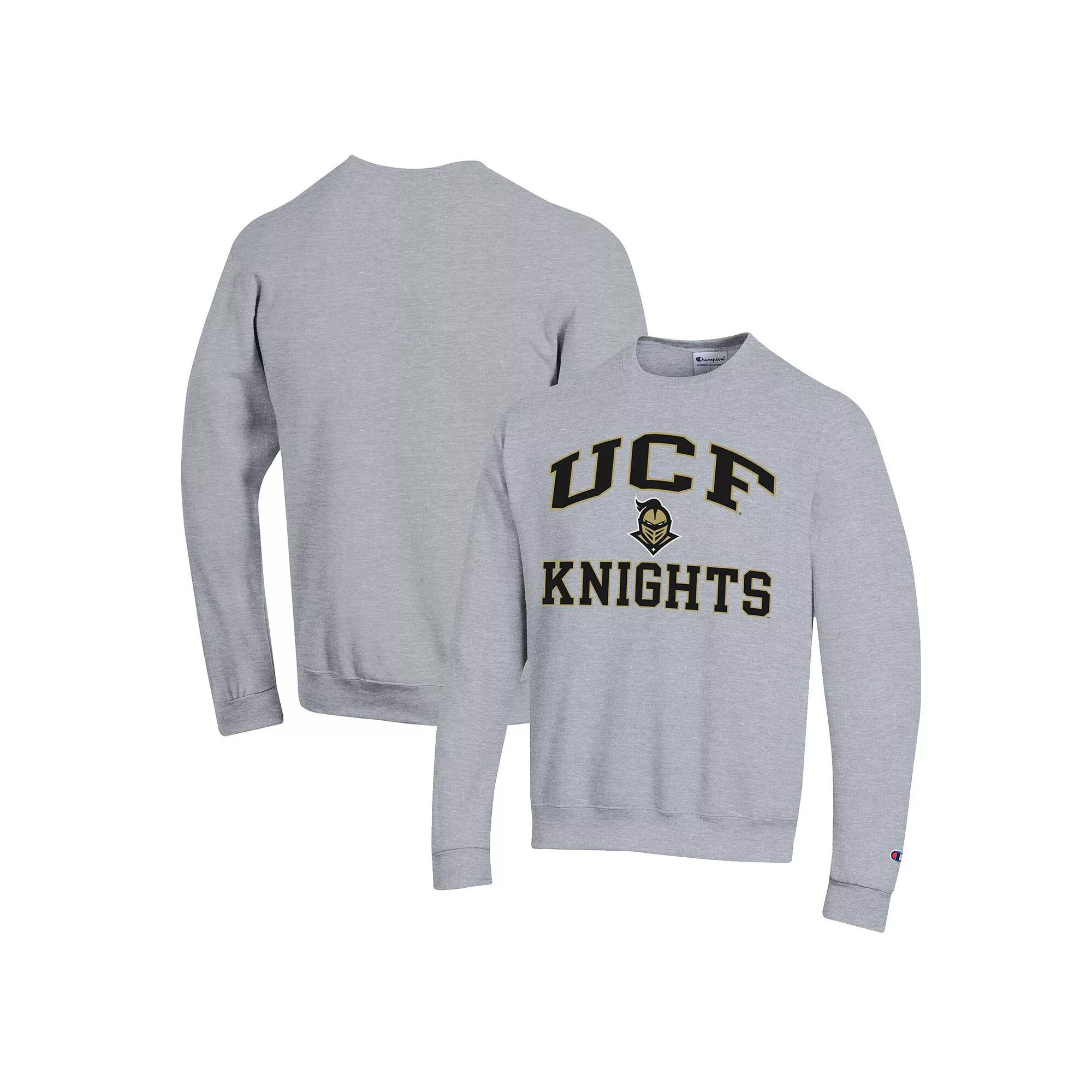 Men's Champion Heather Gray UCF Knights High Motor Pullover Sweatshirt,  Product Image