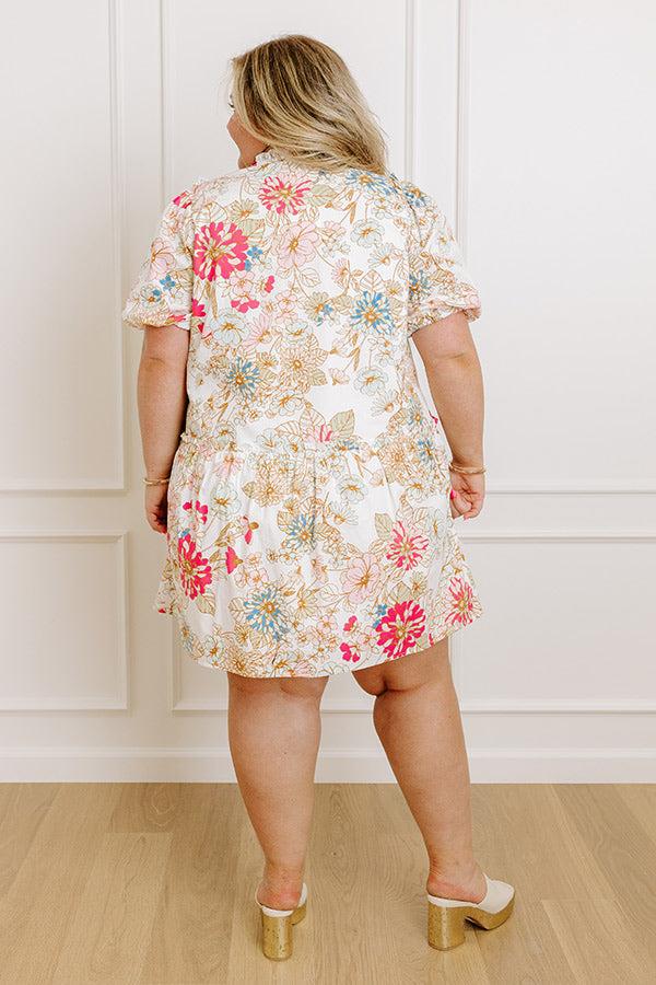 Countryside Bliss Floral Mini Dress Curves Product Image
