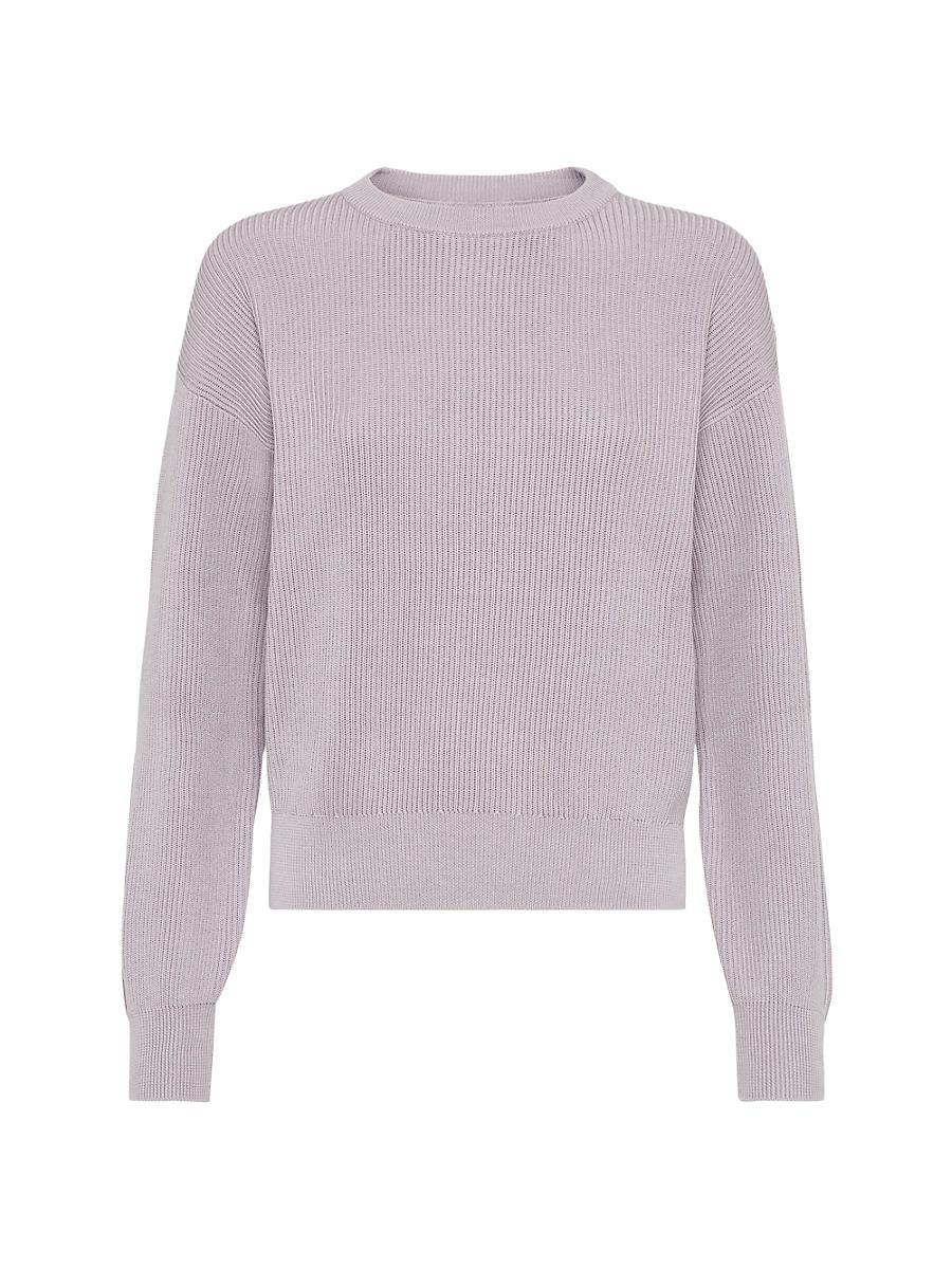 Womens Cotton English Rib Sweater Product Image