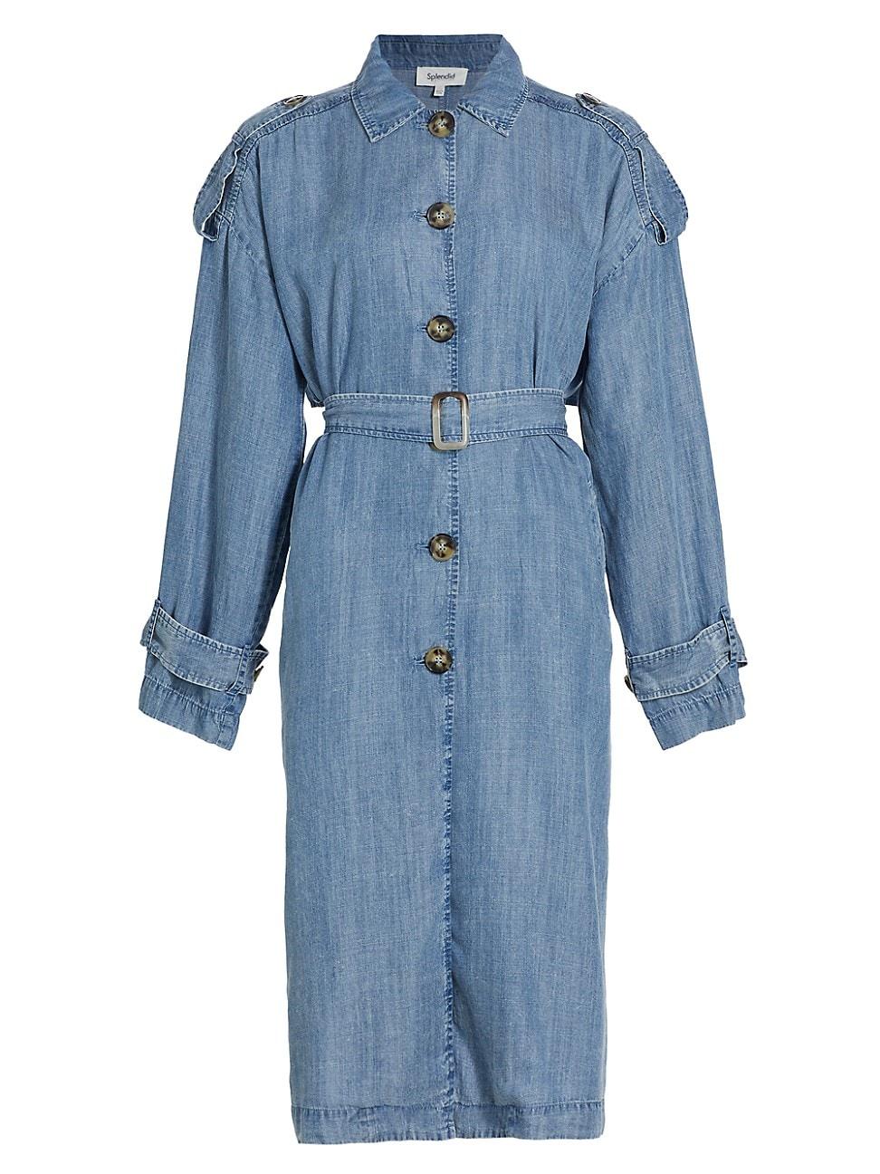 Womens Dane Denim Coat Product Image