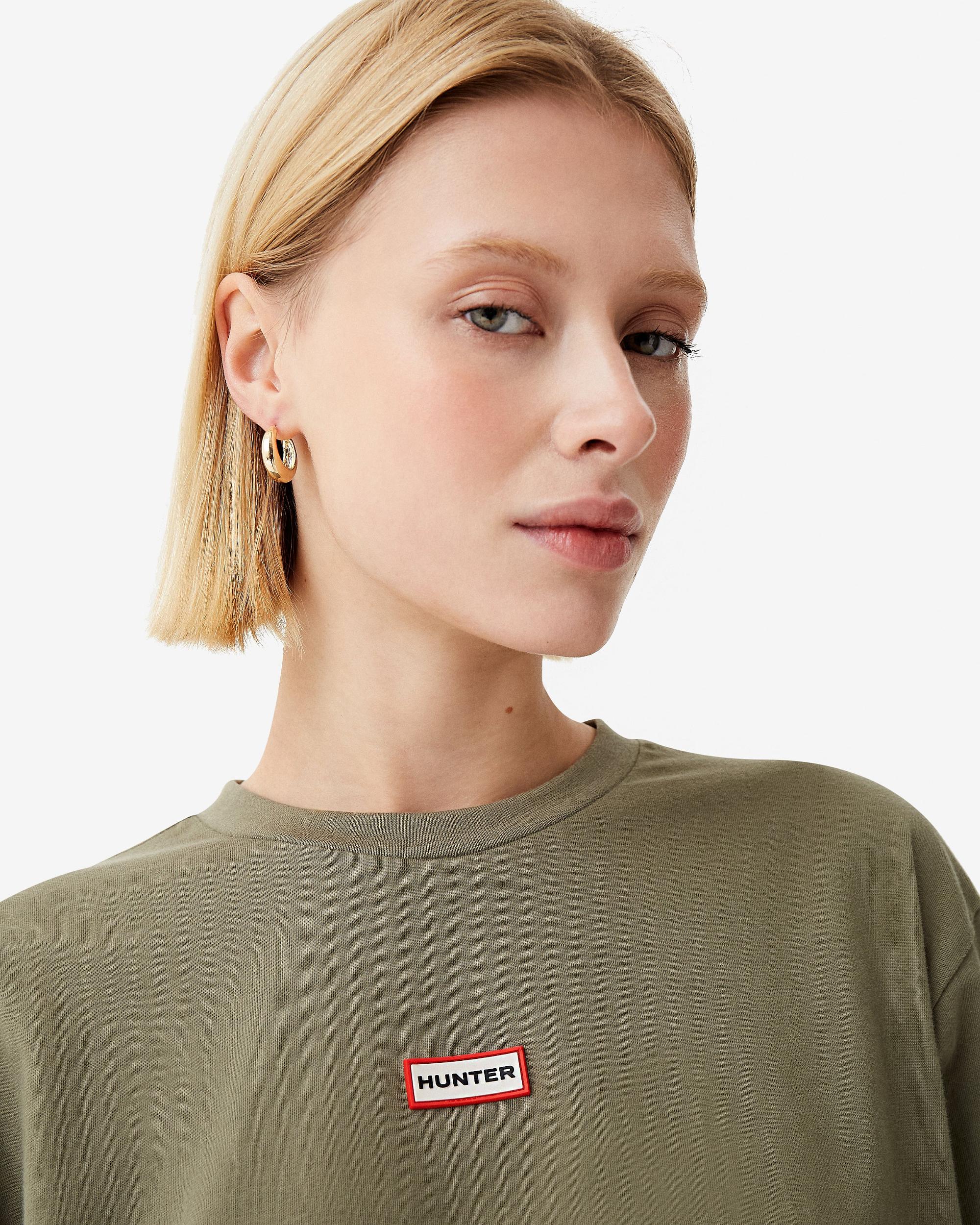 Women's Abby Logo Boxy Cropped T-Shirt Female Product Image