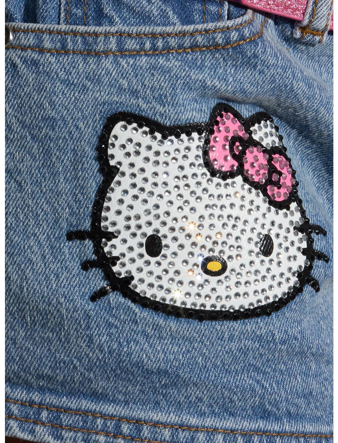 Hello Kitty Rhinestone Micro Shorts With Glitter Belt Product Image