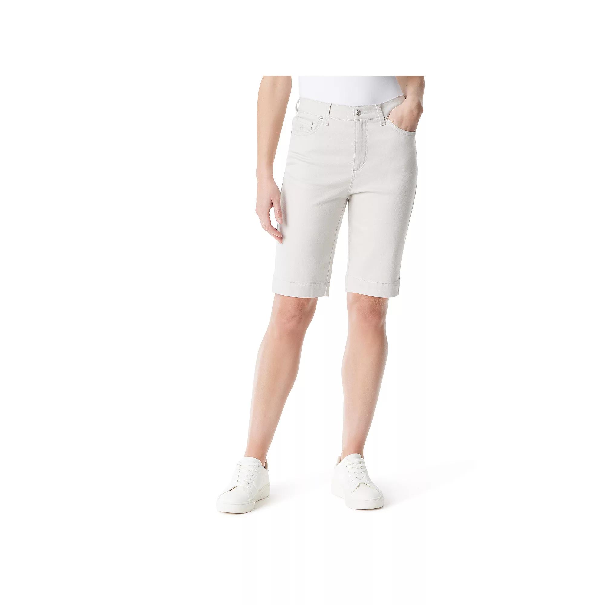 Petite Gloria Vanderbilt Amanda Bermuda Shorts, Women's,  Product Image