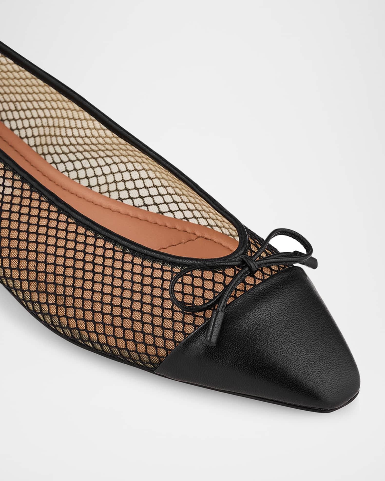 Gioia Mesh Net Cap-Toe Ballerina Flats Product Image