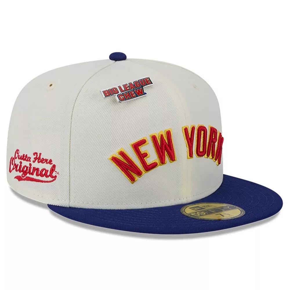 Men's New Era White New York Yankees Big League Chew Original 59FIFTY Fitted Hat,  Product Image