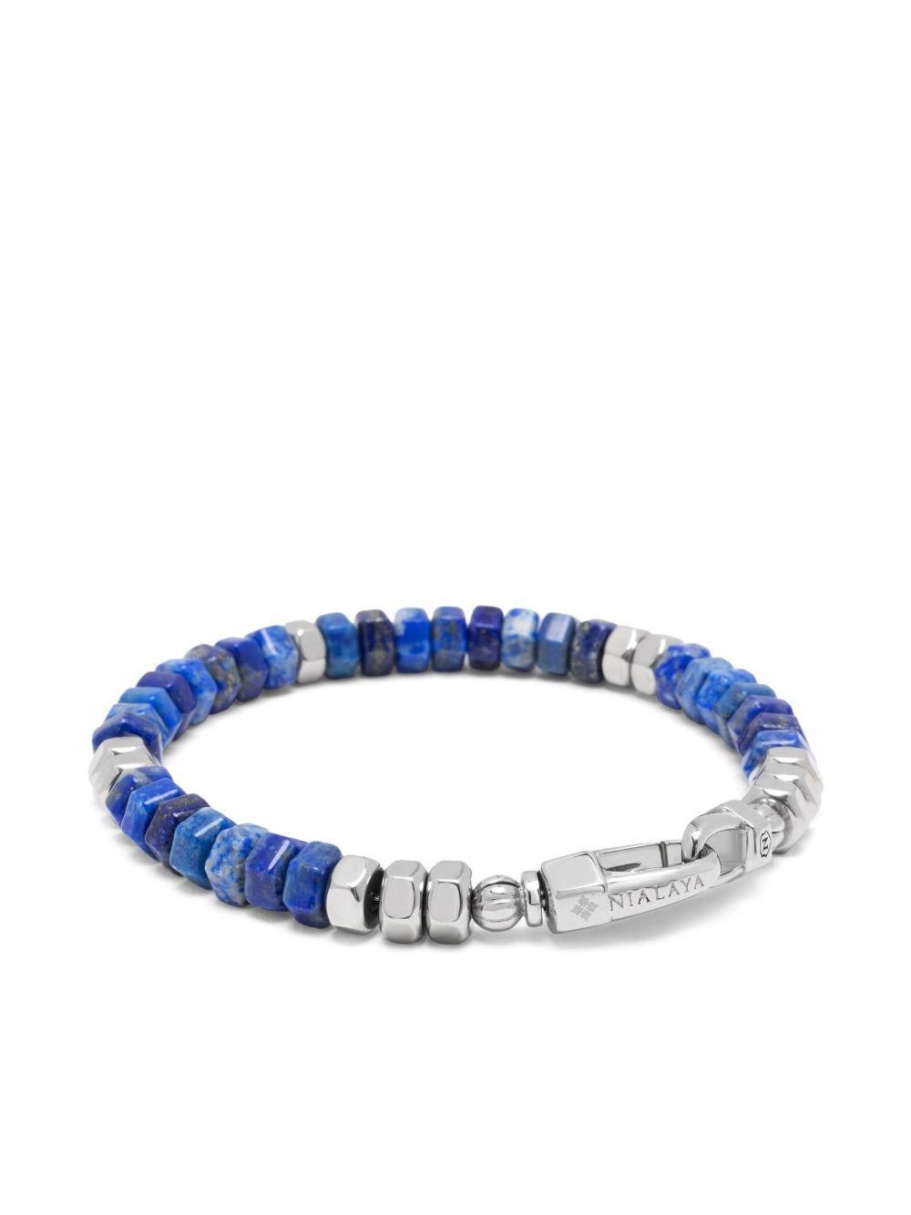 beaded lapis lazuli bracelet Product Image
