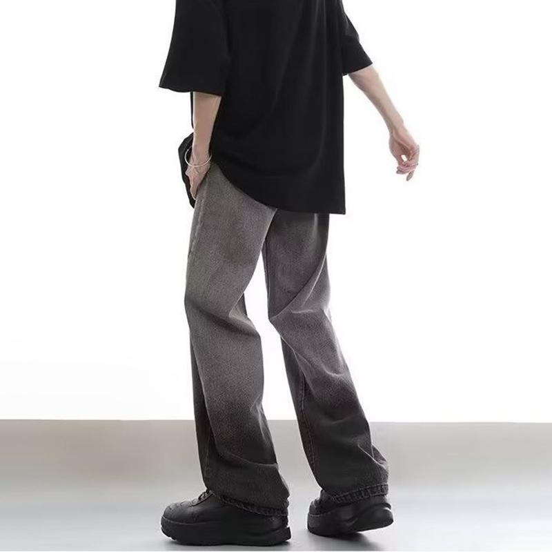 Sopula Unisex Men's Street Trend Washed Distressed Gradient Jeans Product Image