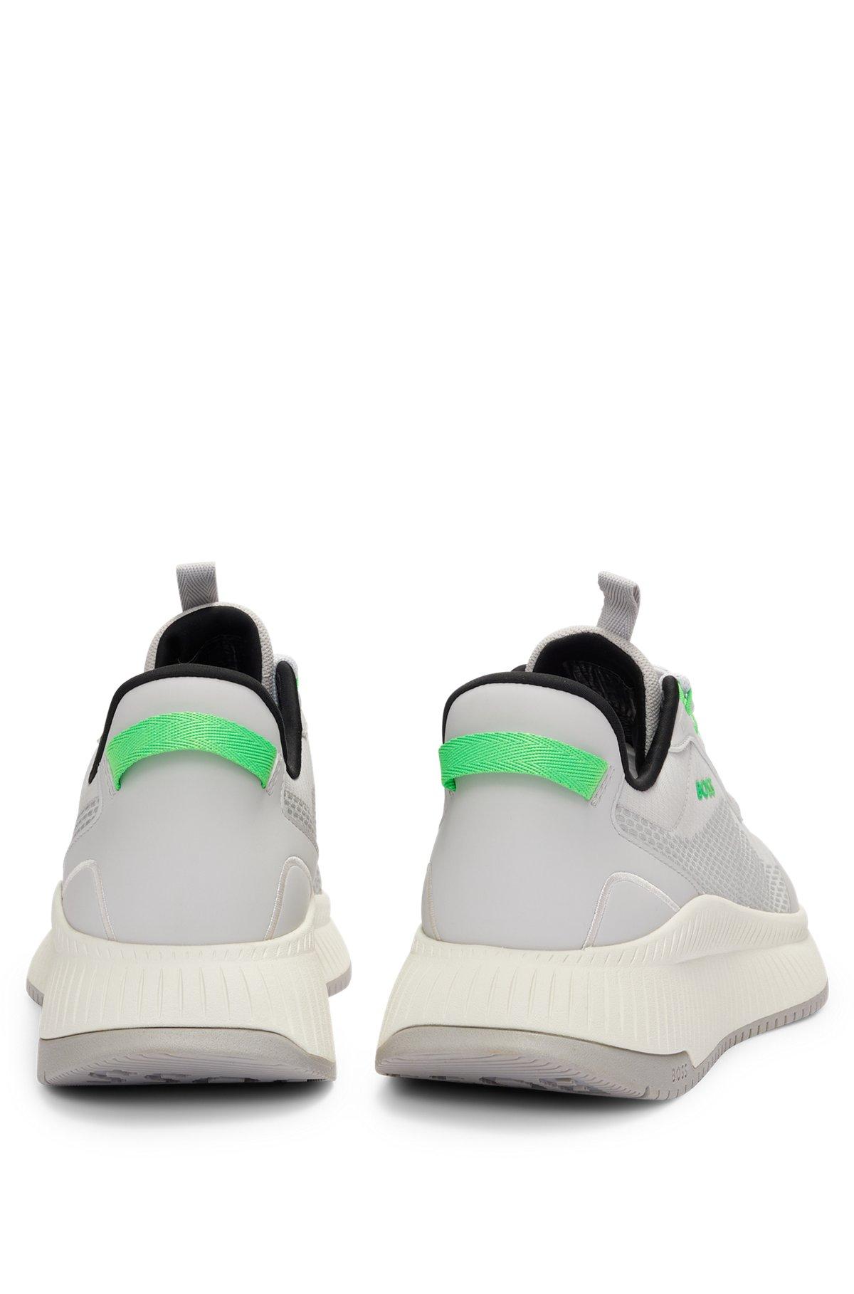BOSS - TTNM EVO mixed-material GORE-TEX trainers with ridged sole - Light Grey Product Image
