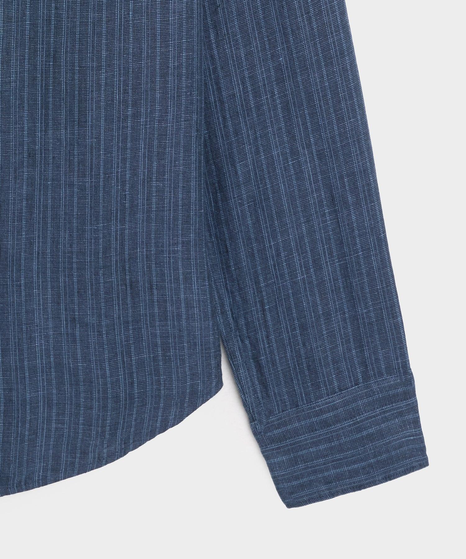 Slim Sea Soft Irish Linen Point Collar Shirt Product Image