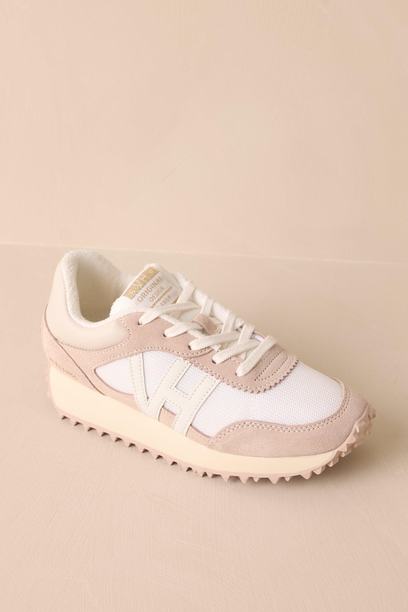 Vintage Havana Cosmic 12 White Pebbled Taupe Sneakers Product Image