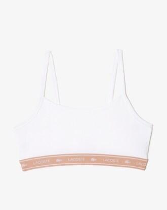 Stretch Cotton Logo Band Bralette Product Image