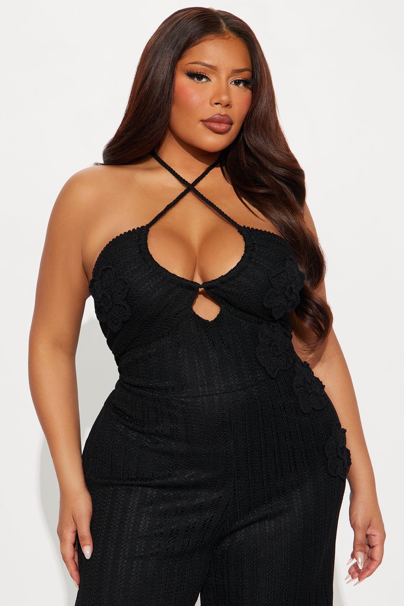 Marissa Crochet Jumpsuit - Black Product Image