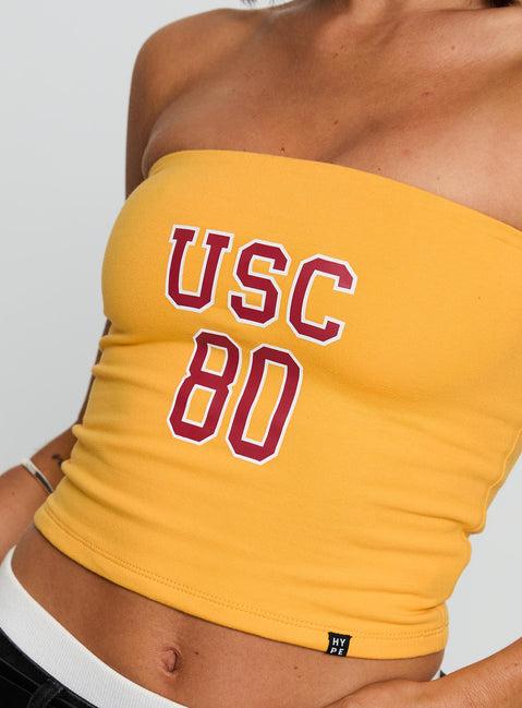 USC Tube Top Gold Product Image