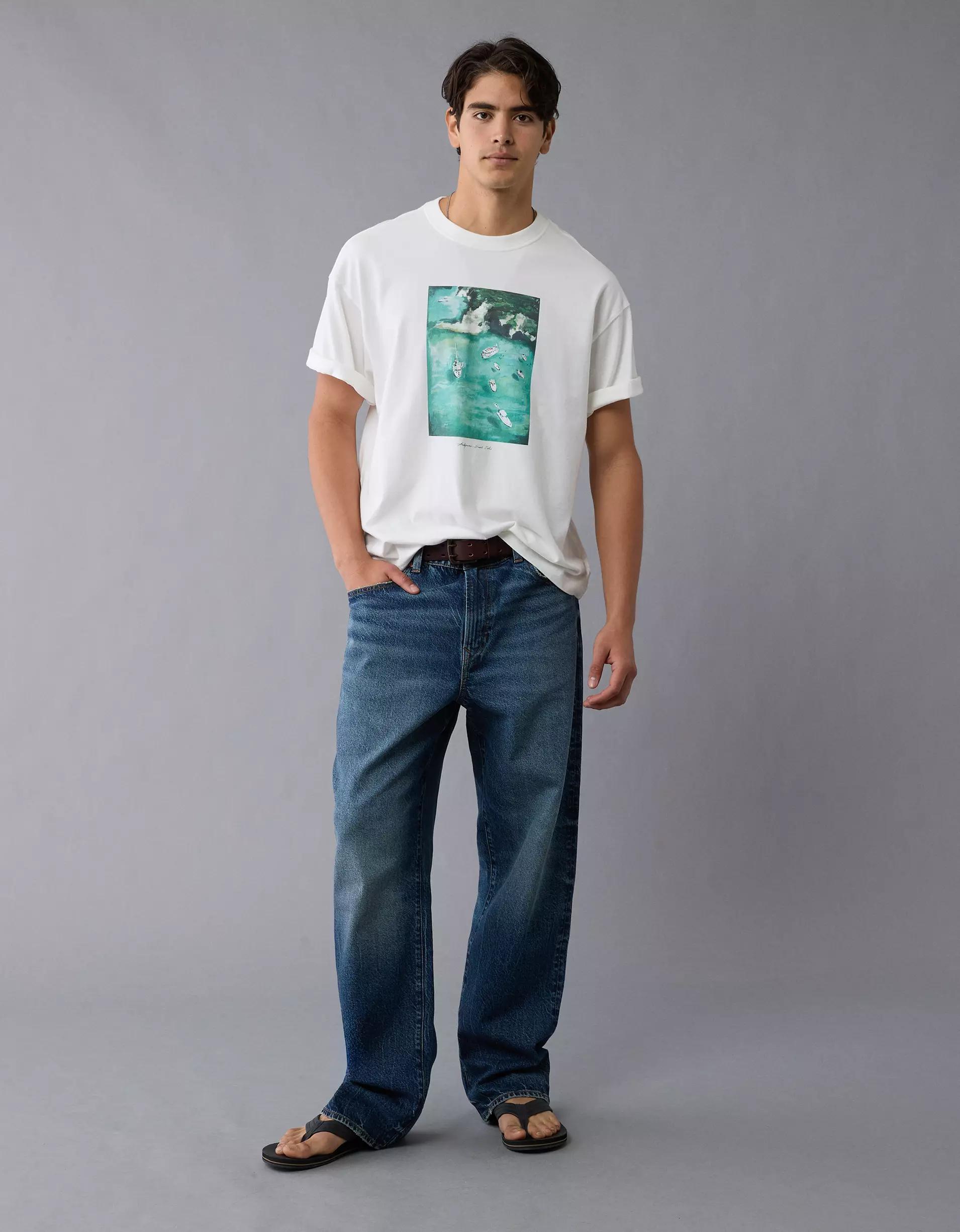 AE Boxy Destination Graphic T-Shirt Product Image