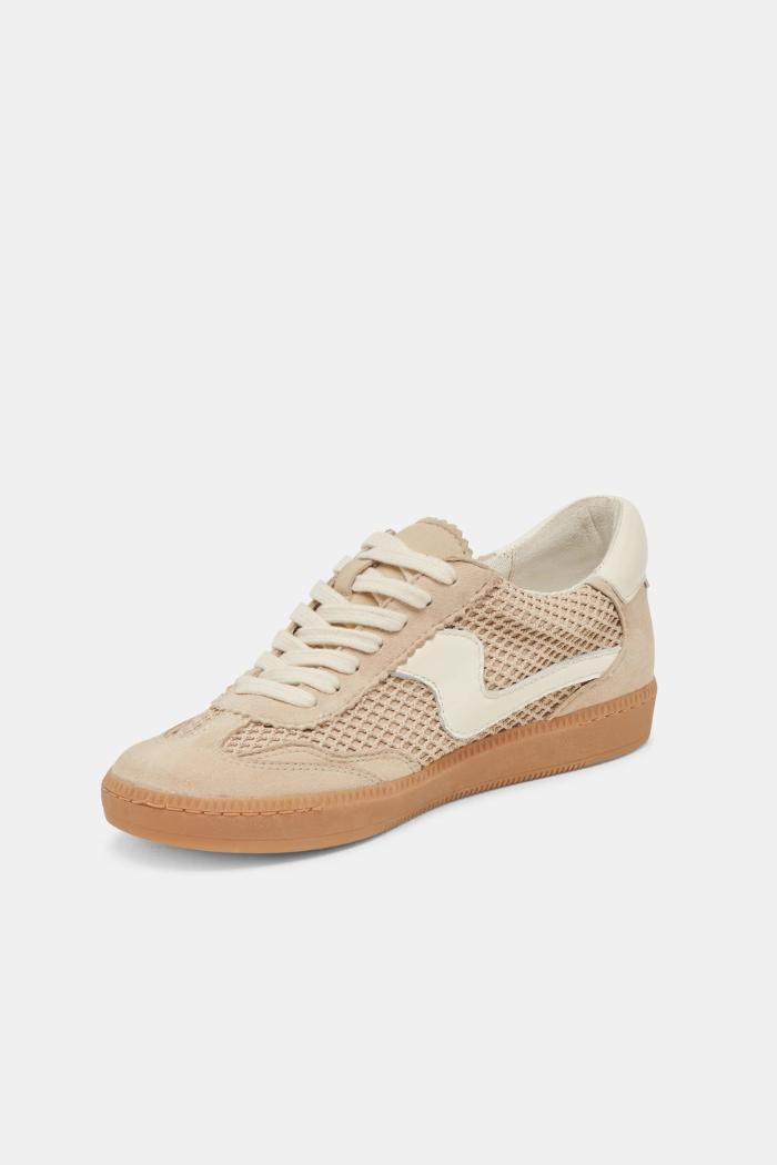 Notice Mesh Sneakers - Sesame Woven Mesh Product Image