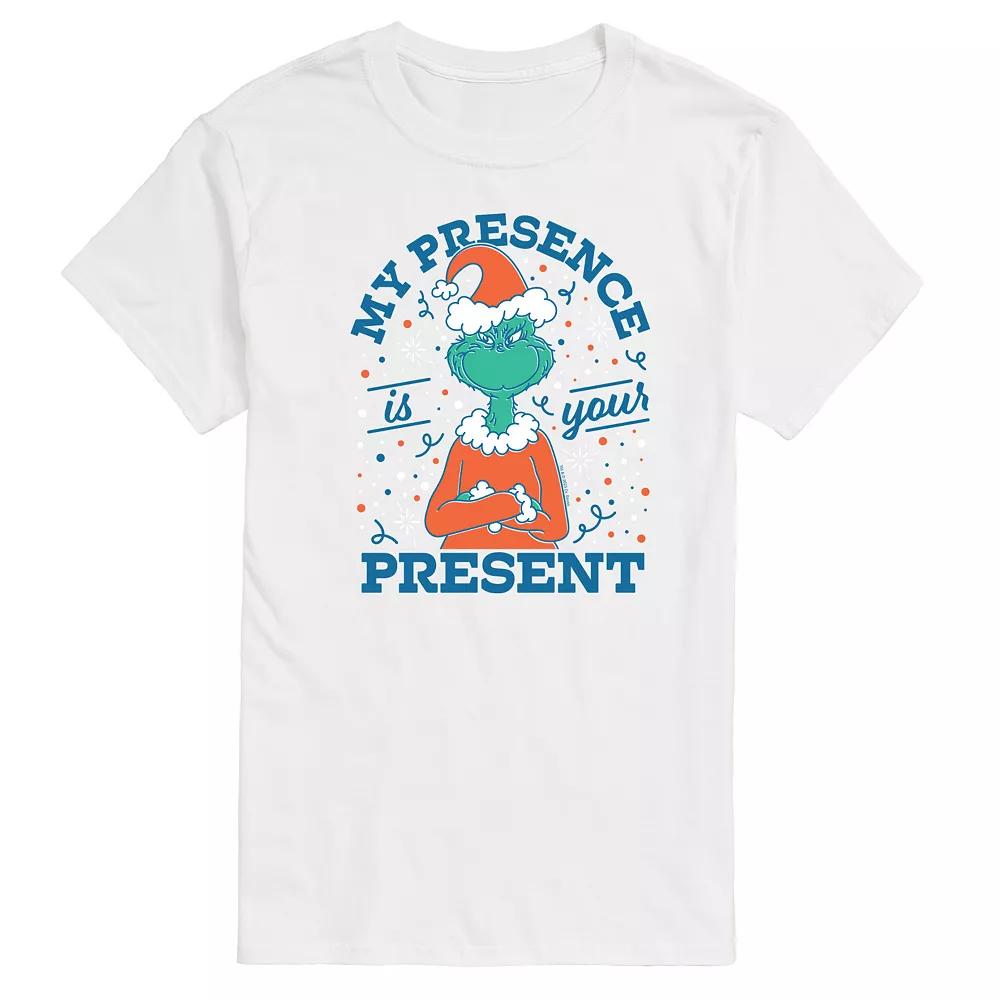 Men's Dr. Seuss The Grinch My Presence Is Your Present Graphic Tee,  Product Image