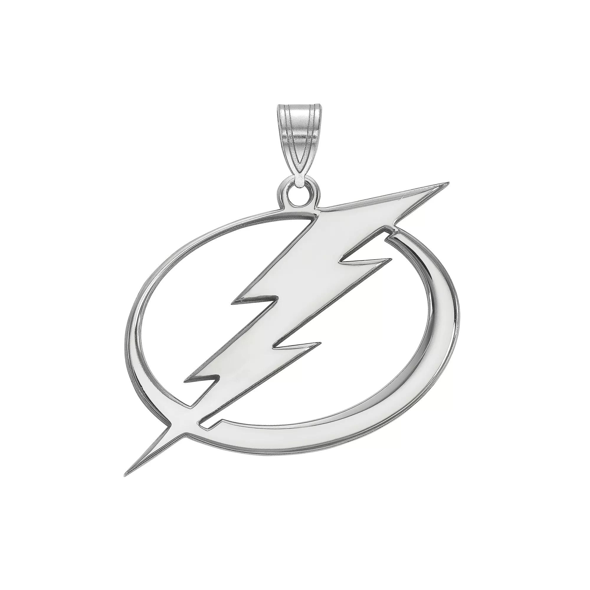 LogoArt Sterling Silver Tampa Bay Lightning Extra Large Pendant, Women's, Gold Over Sterling Product Image