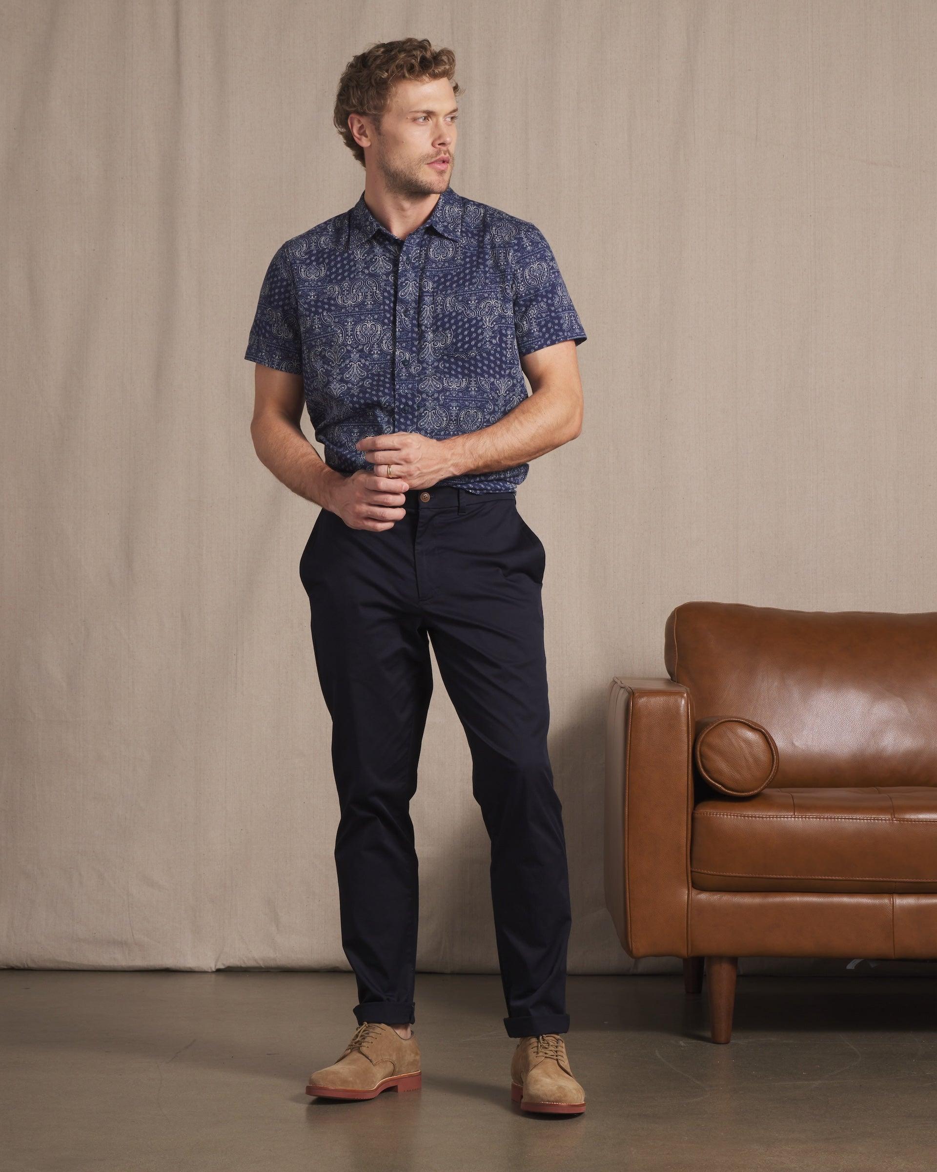 Thompson Flex Stretch Chino (Relaxed Fit) - Dark Navy (Final Sale)* Product Image