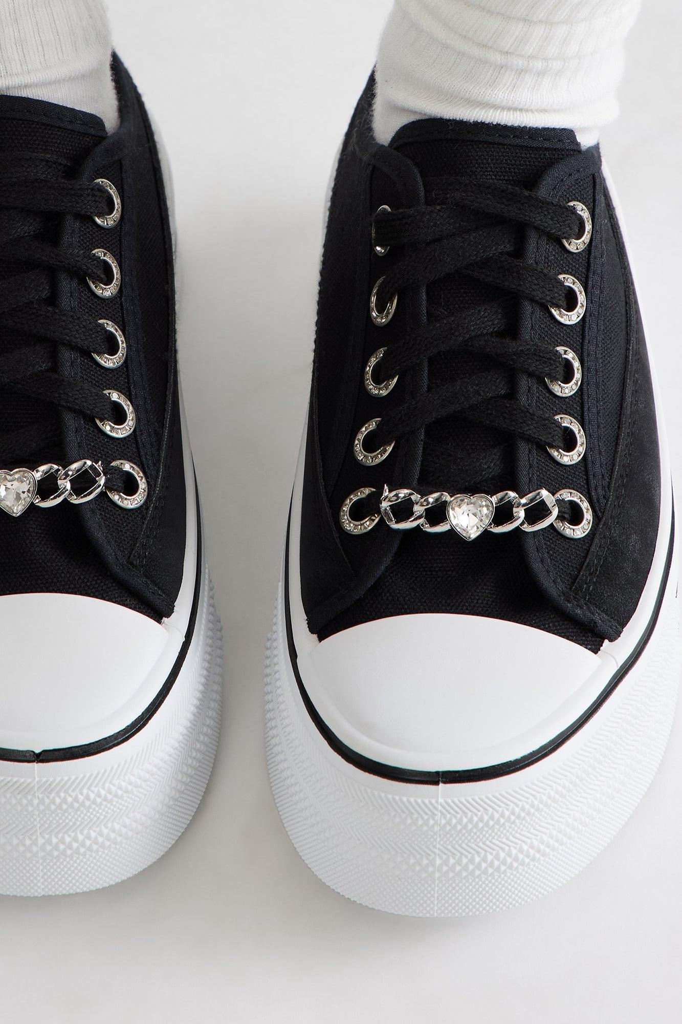 Style Me Up 4 Piece Shoe Charm Set - Silver Product Image