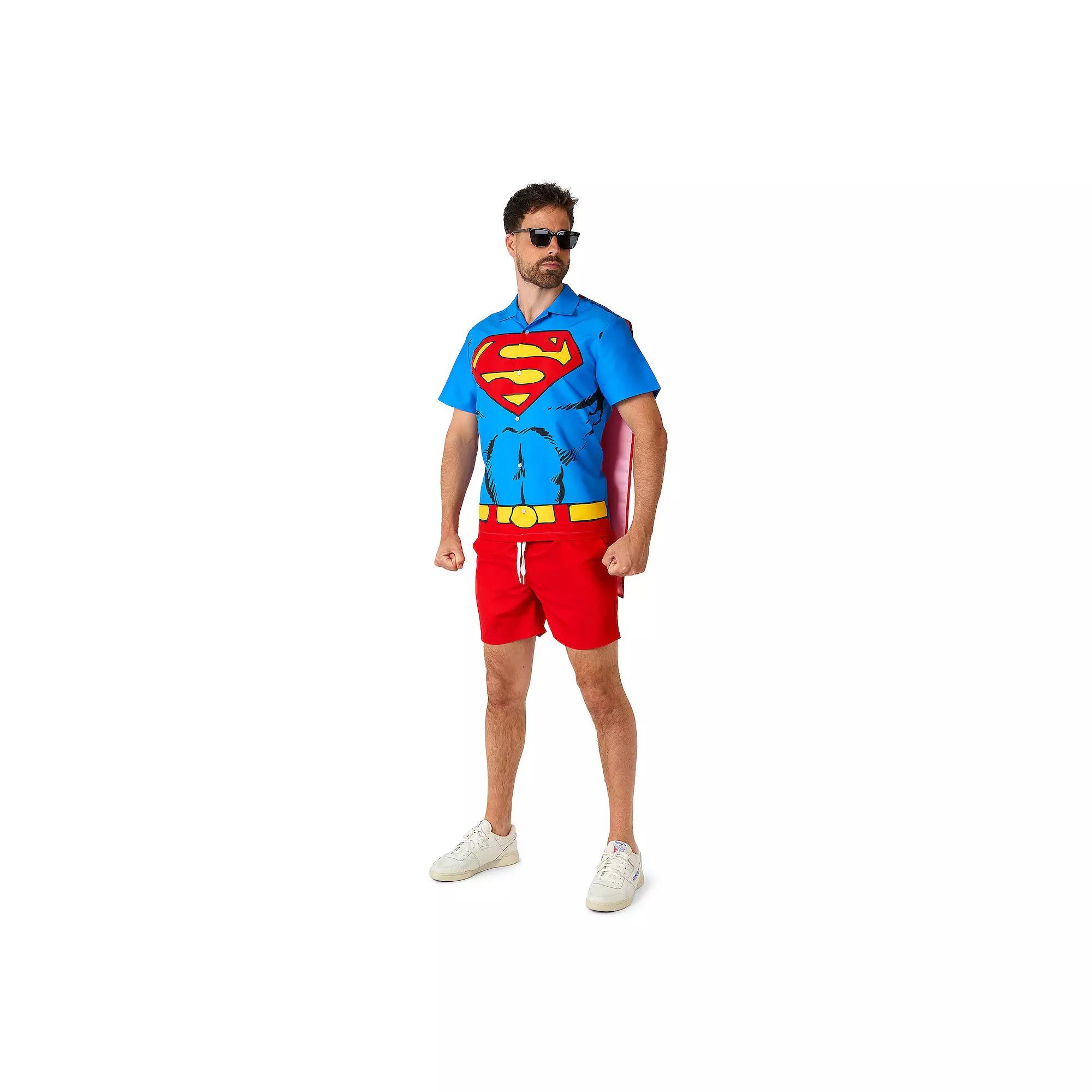 Men's Superman Shirt And Short Set,  Product Image