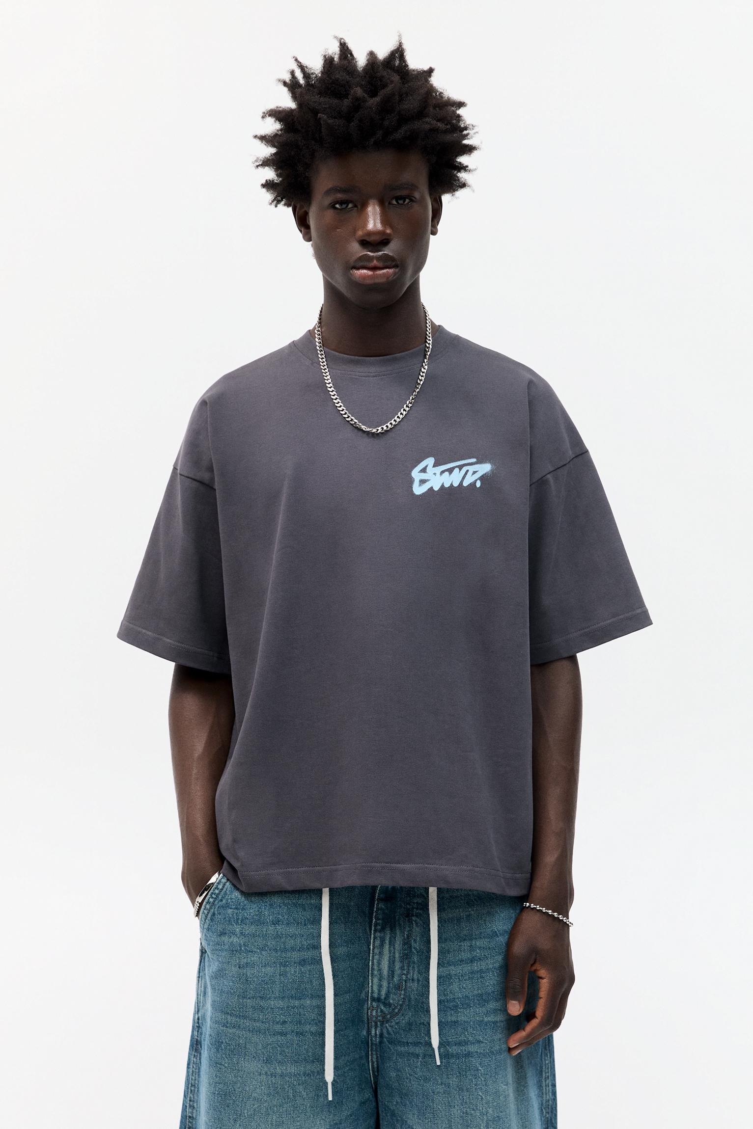 STWD short sleeve T-shirt with graffiti graphic Product Image