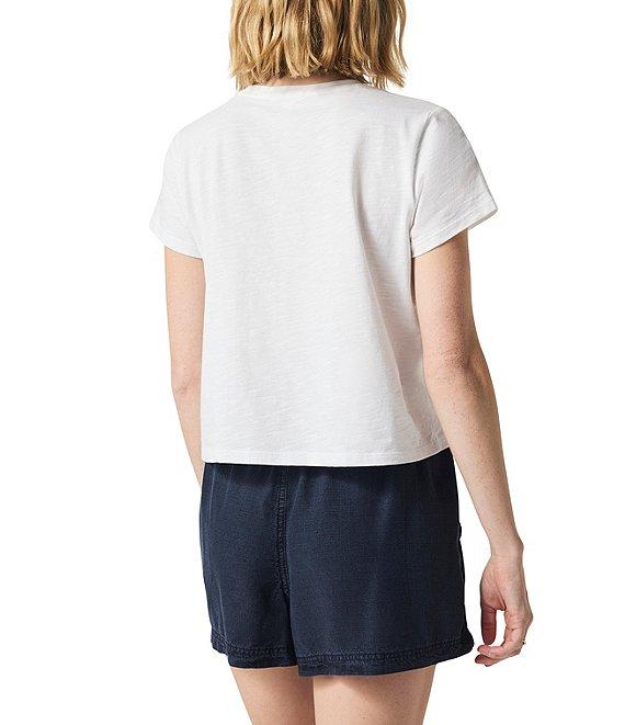 Splendid Louisa Knit Crew Neck Short Sleeve Shirt Product Image