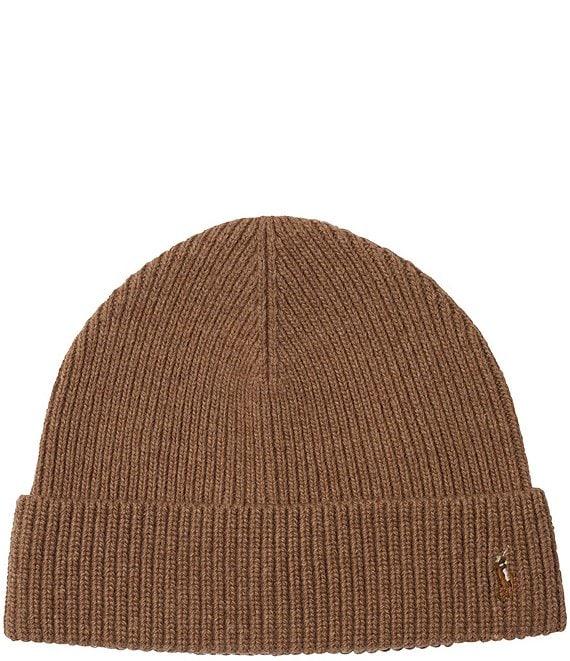 Polo Ralph Lauren Signature Cuff Wool Blend Beanie Product Image